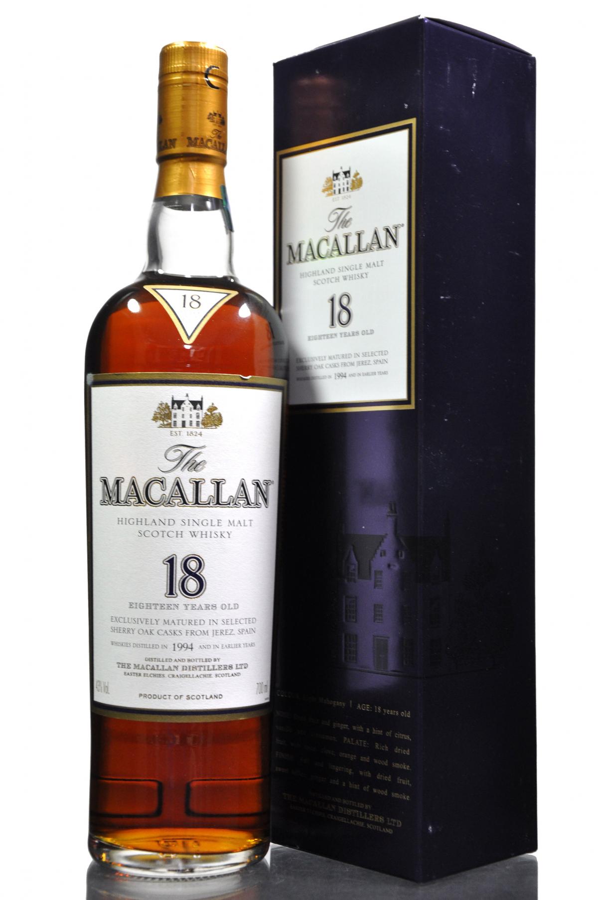 Macallan 1994 - 18 Year Old