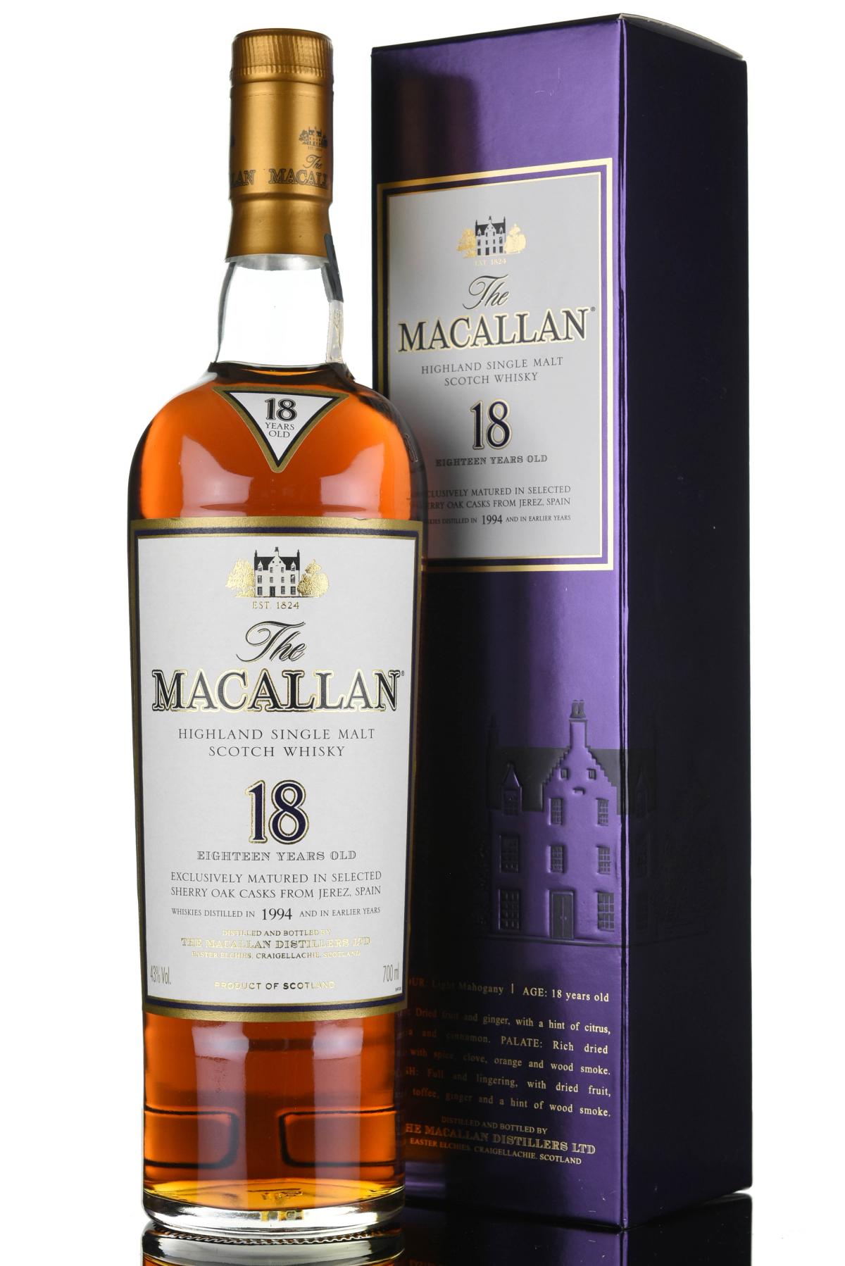 Macallan 1994 - 18 Year Old