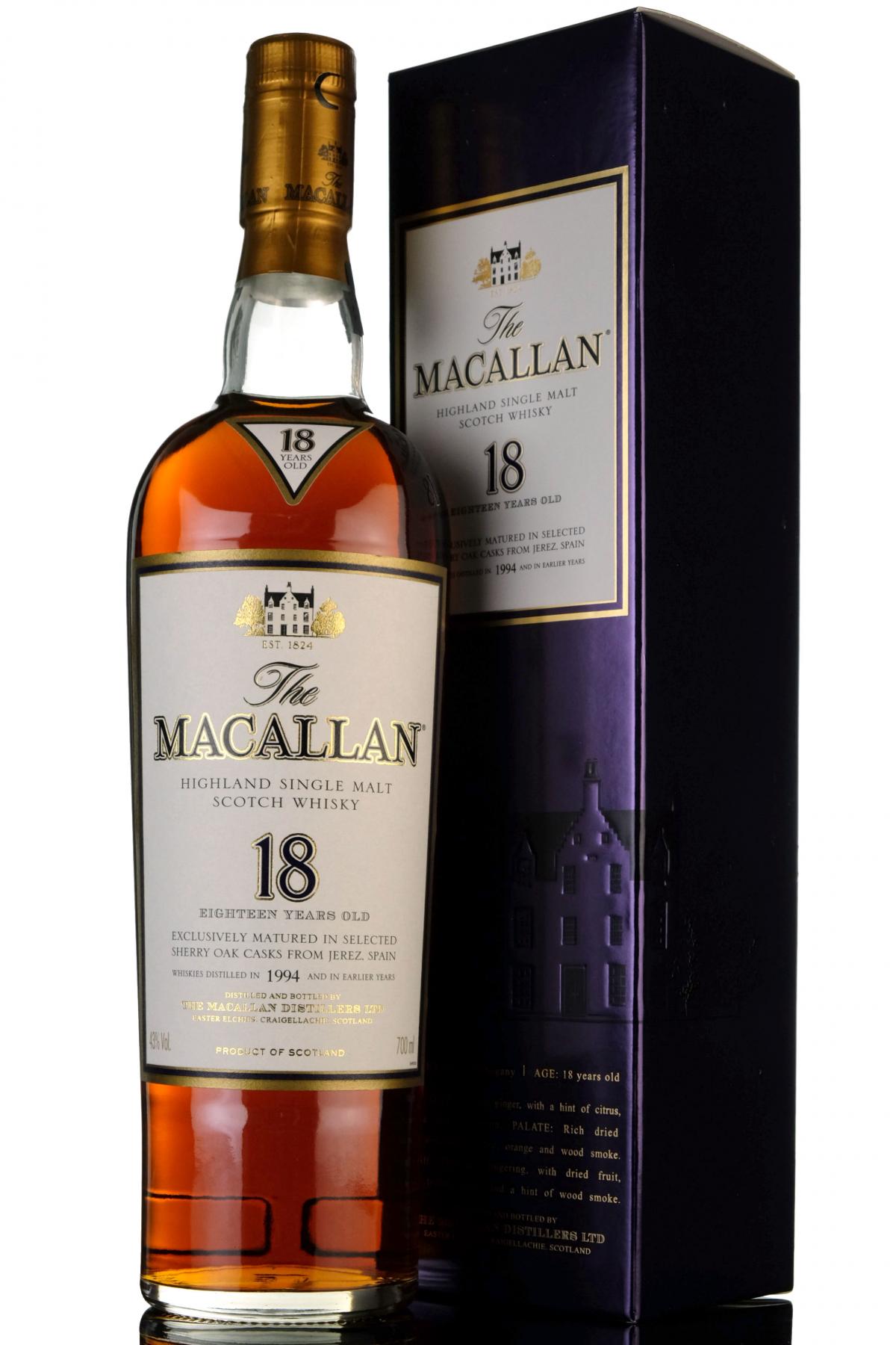 Macallan 1994 - 18 Year Old