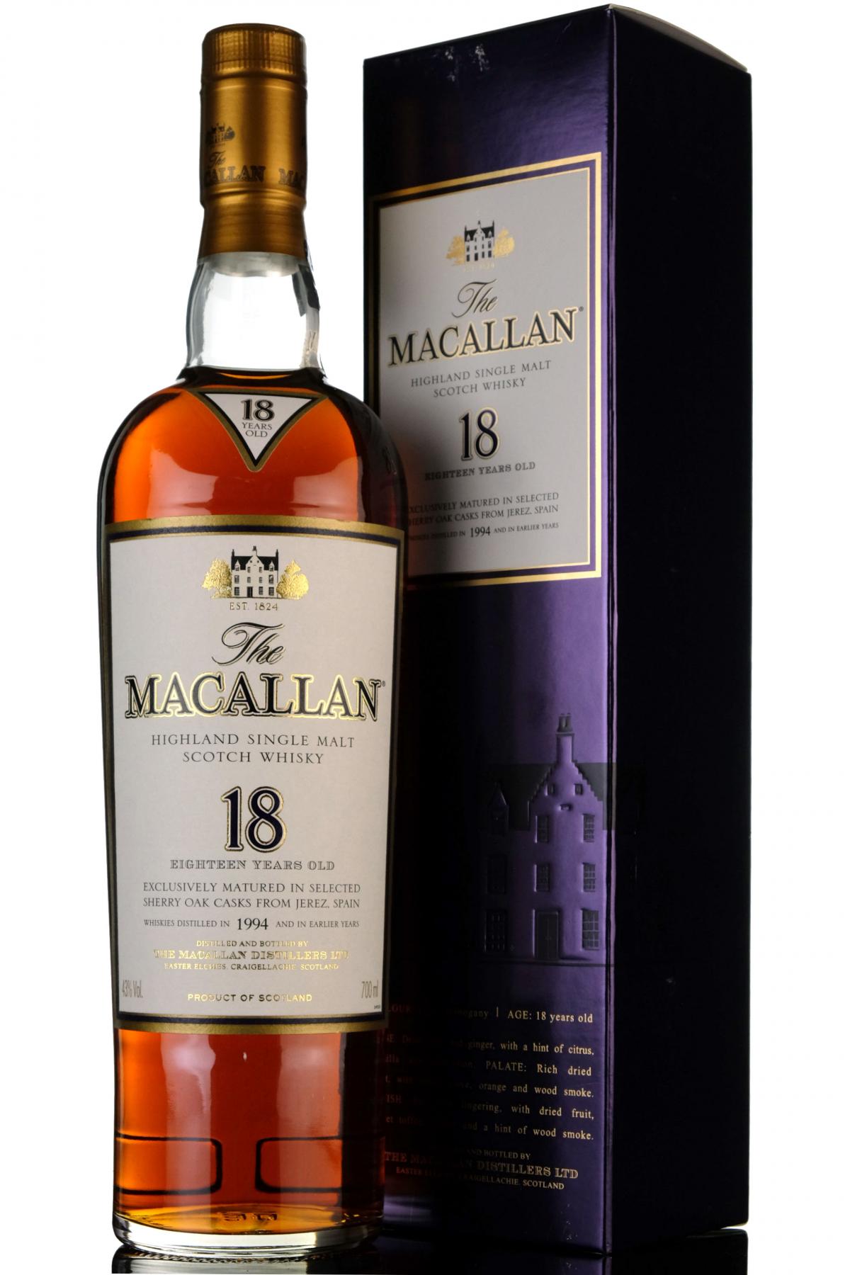 Macallan 1994 - 18 Year Old