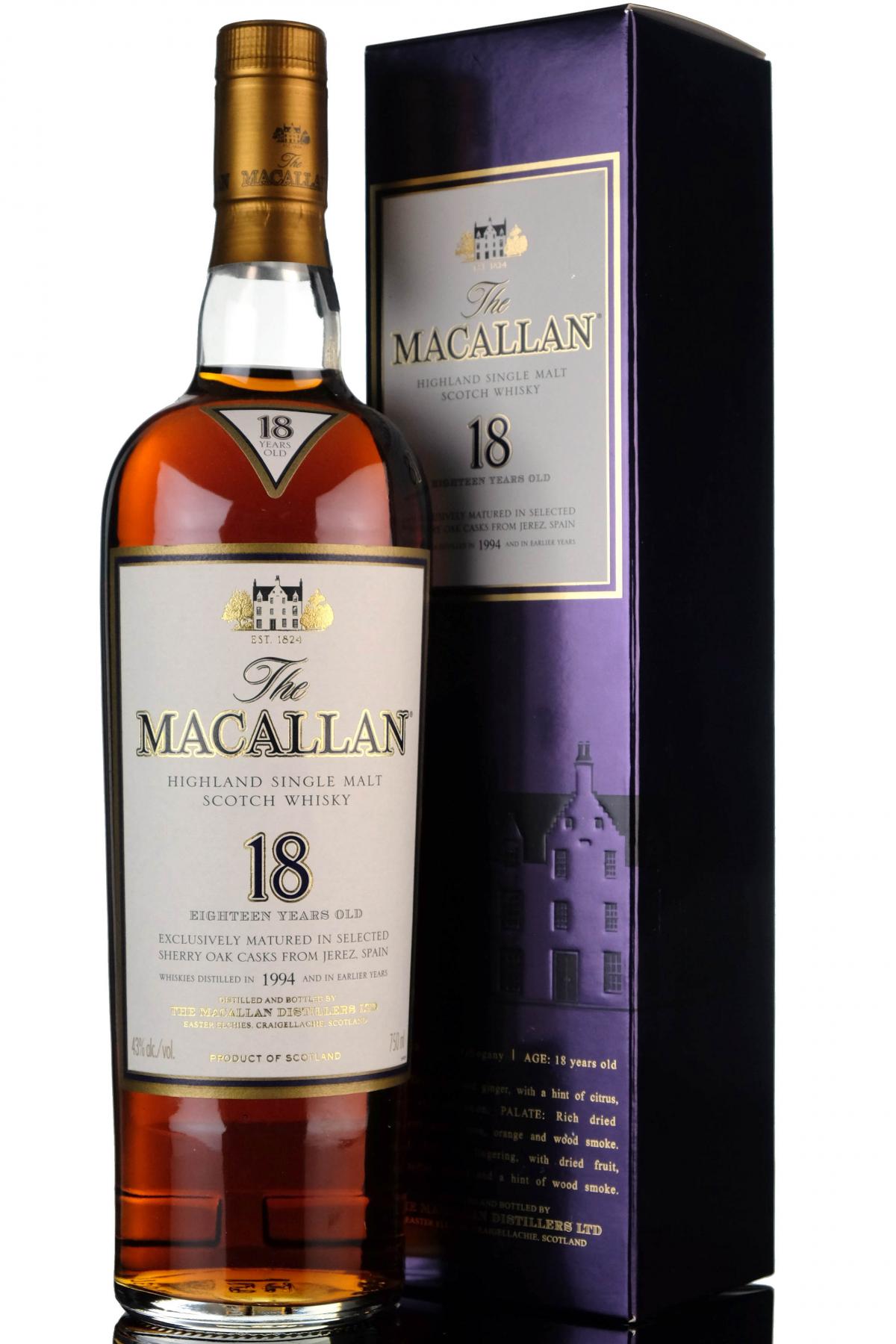 Macallan 1994 - 18 Year Old