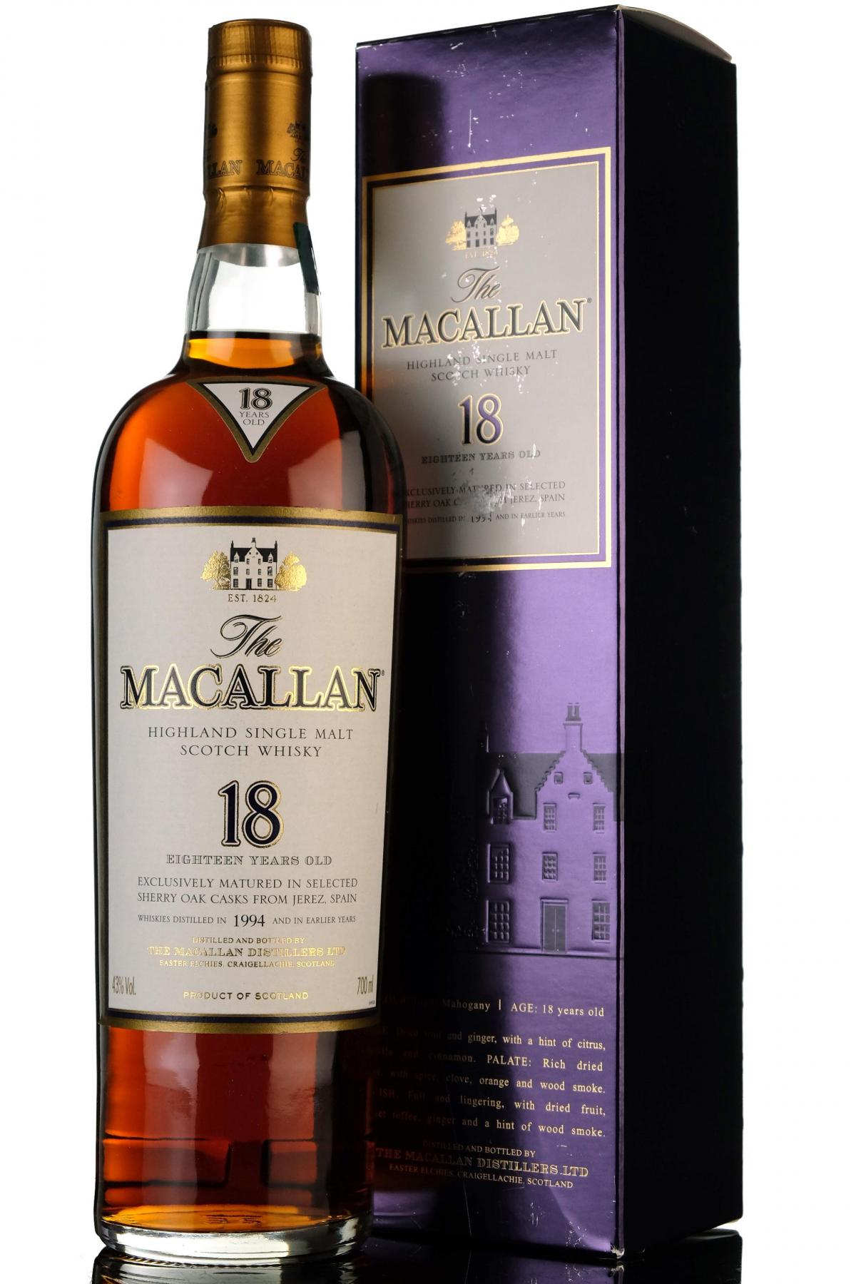 Macallan 1994 - 18 Year Old