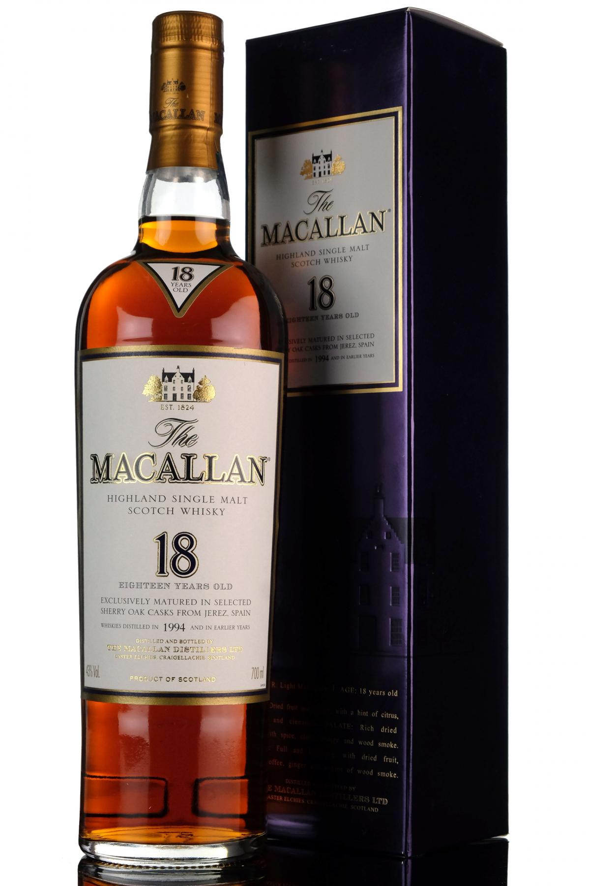 Macallan 1994 - 18 Year Old