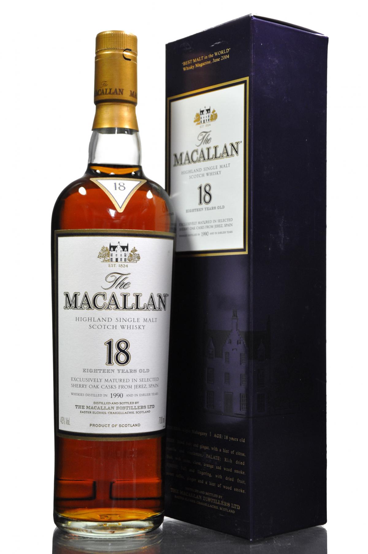 Macallan 1990 - 18 Year Old