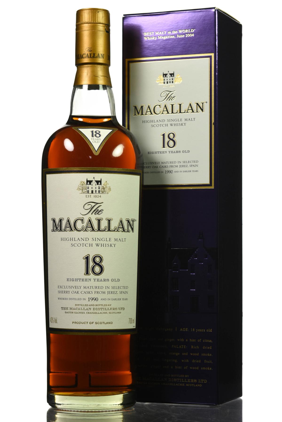 Macallan 1990 - 18 Year Old