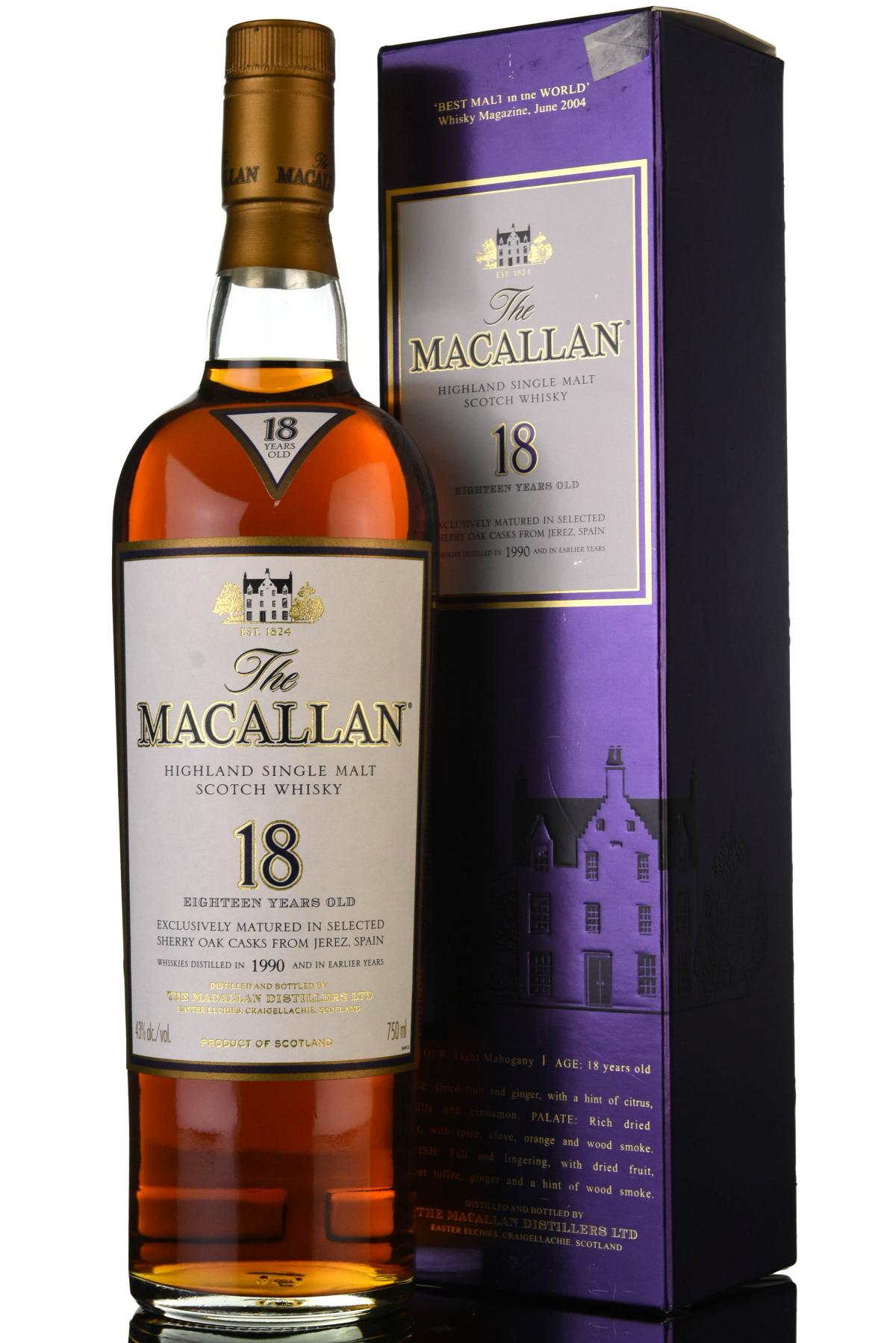 Macallan 1990 - 18 Year Old