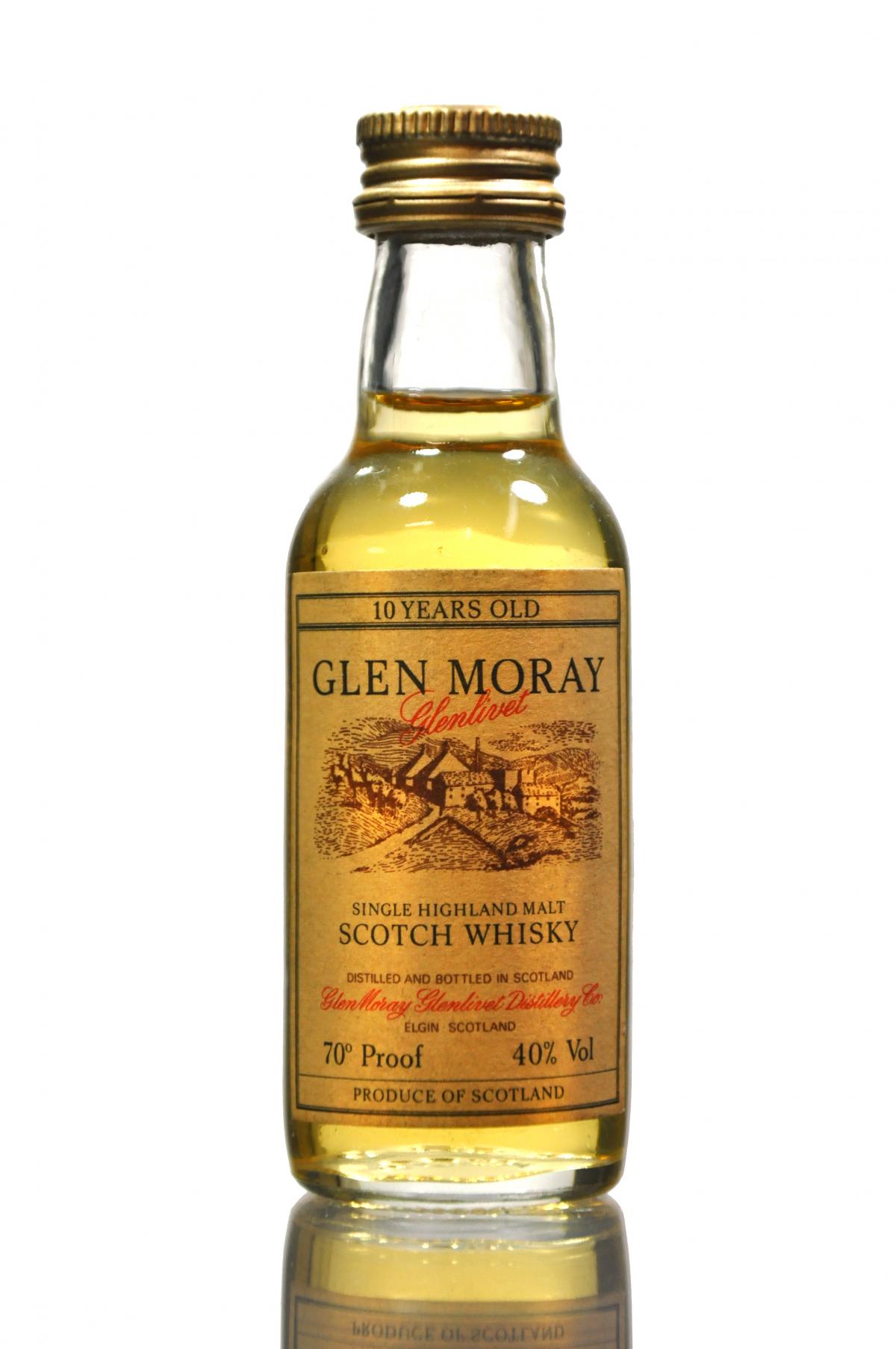 Glen Moray 10 Year Old - 70 Proof Miniature
