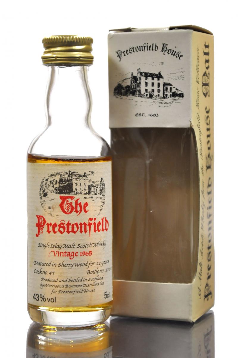 Bowmore 1965 - 22 Year Old - Prestonfield Miniature