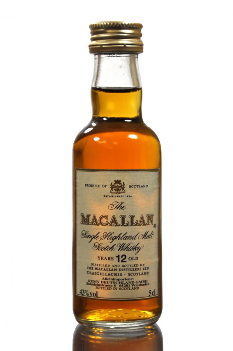 Macallan 12 Year Old Miniature