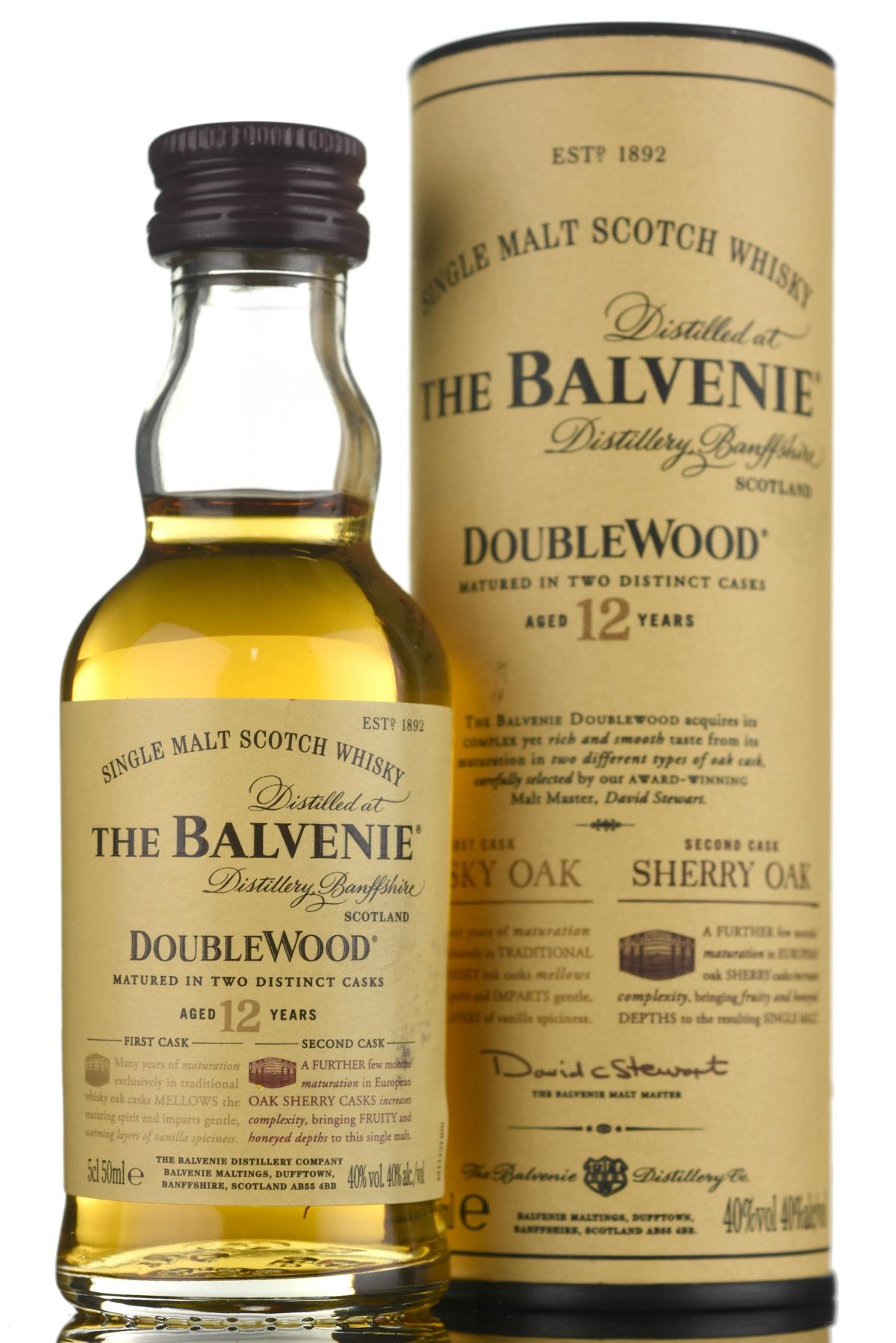 Balvenie 12 Year Old - Doublewood Miniature