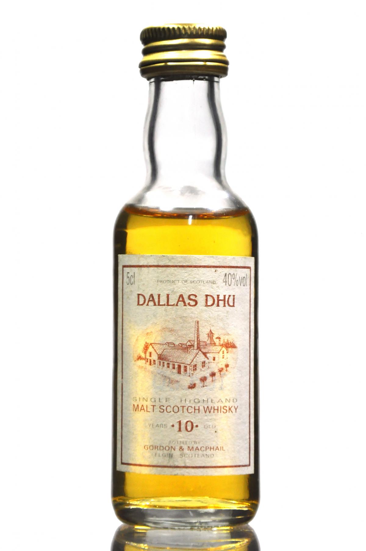 Dallas Dhu 10 Year Old - Gordon & MacPhail Miniature