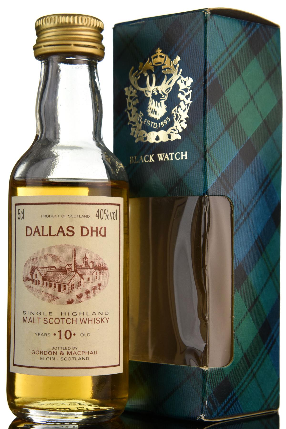 Dallas Dhu 10 Year Old - Gordon & MacPhail Miniature