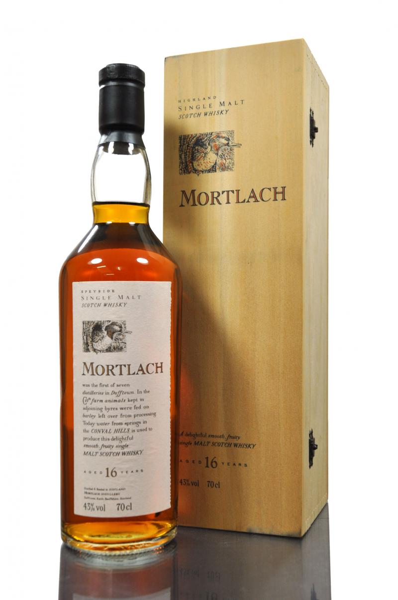 Mortlach 16 Year Old - Flora & Fauna Series - Wooden Box