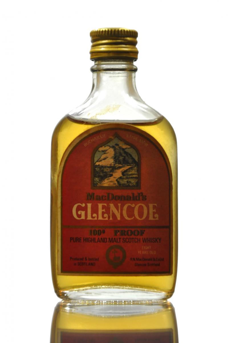 Glencoe 100 Proof Miniature