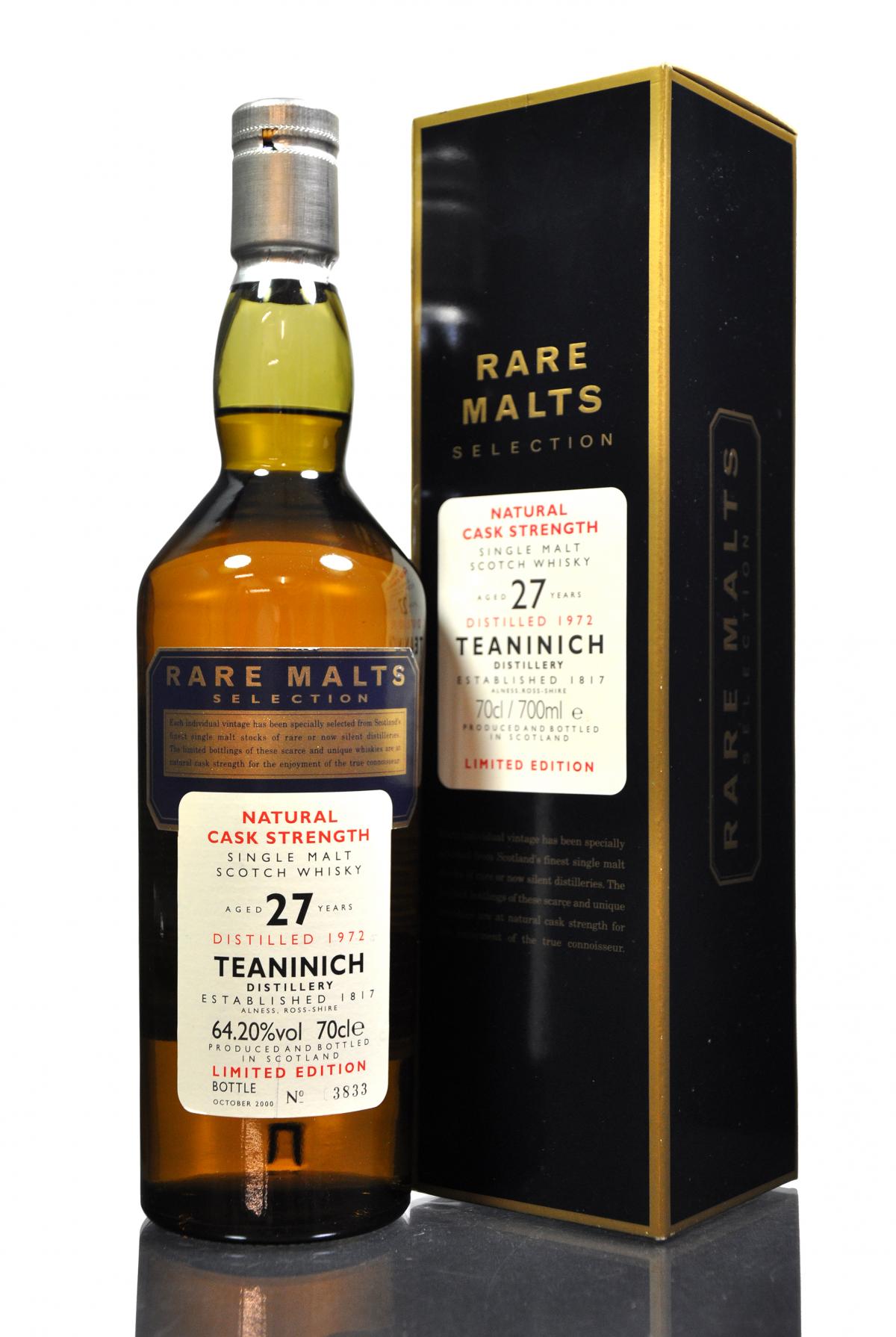 Teaninich 1972-2000 - 27 Year Old - Rare Malts 64.20%