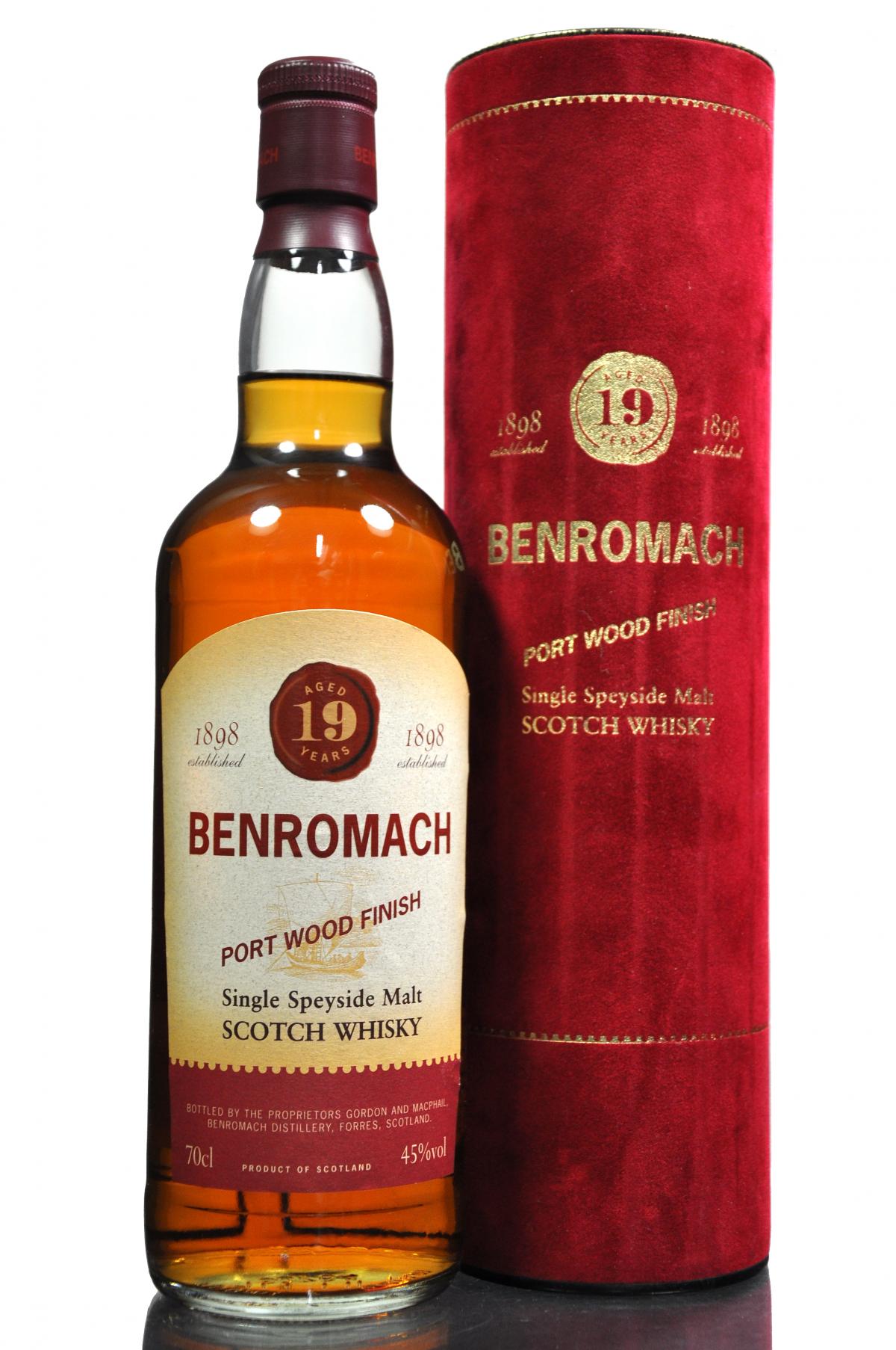 Benromach 19 Year Old - Port Wood