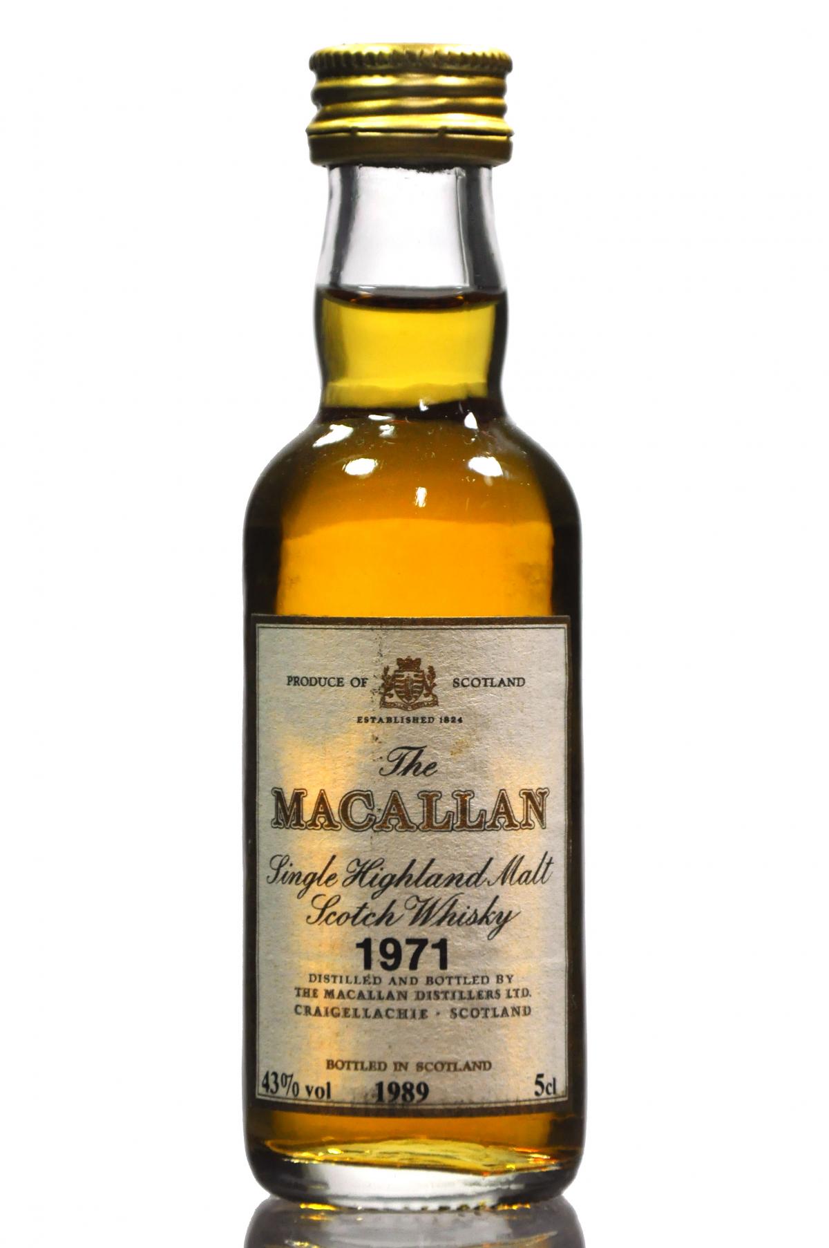 Macallan 1971-1989 Miniature