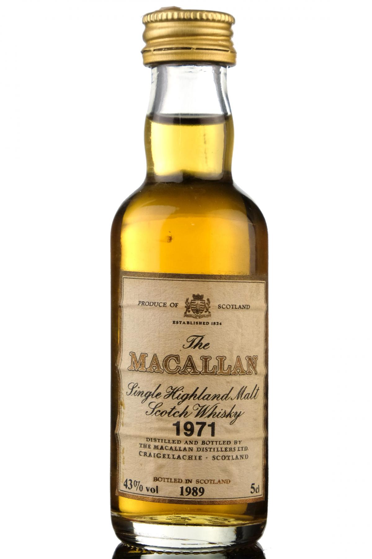 Macallan 1971-1989 Miniature