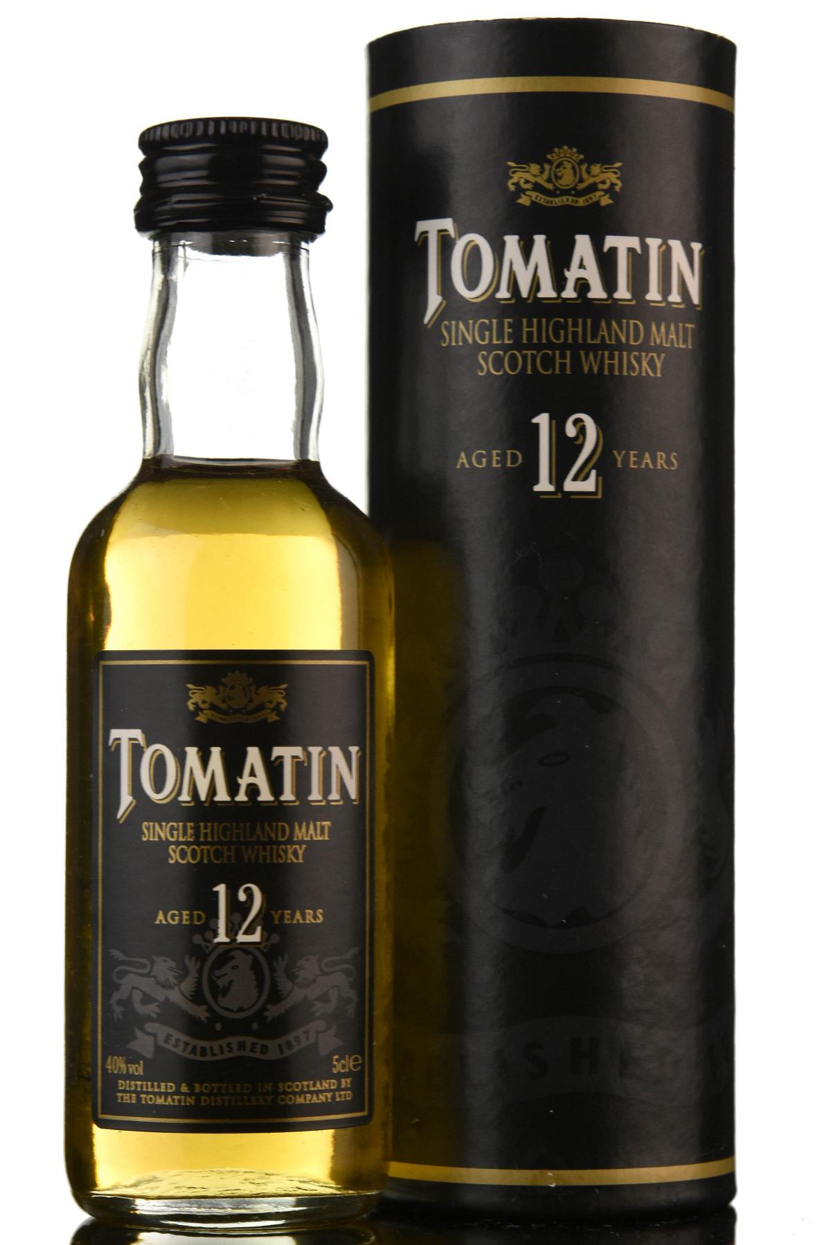 Tomatin 12 Year Old Miniature