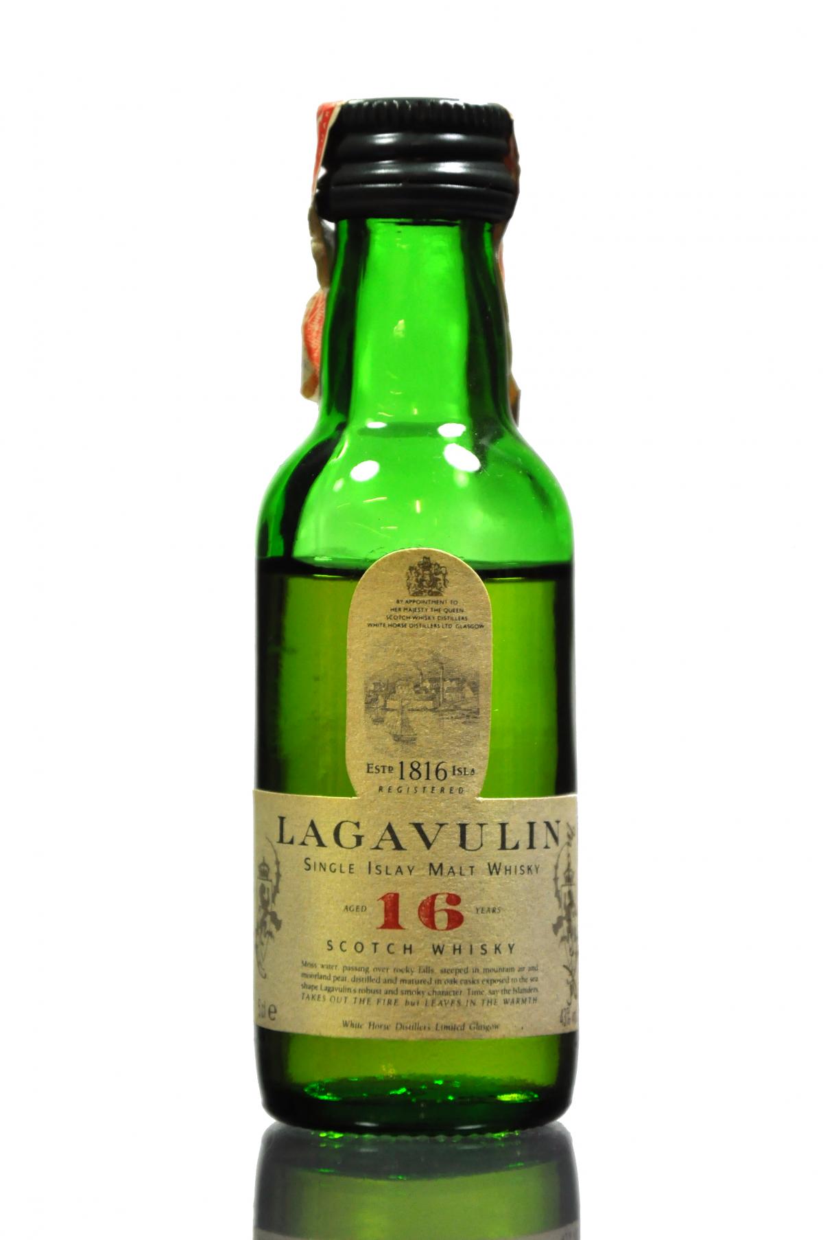 Lagavulin 16 Year Old - White Horse Miniature