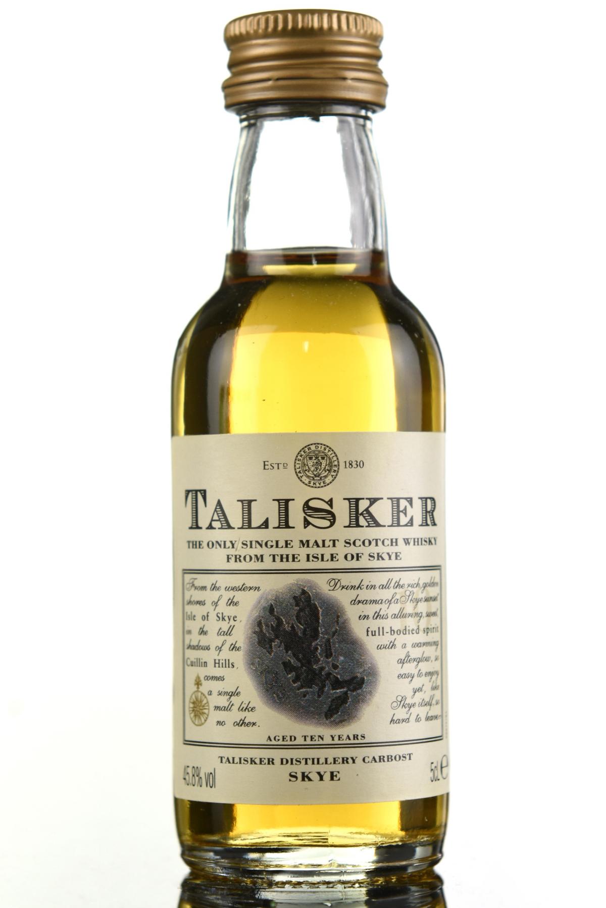 Talisker 10 Year Old Miniature