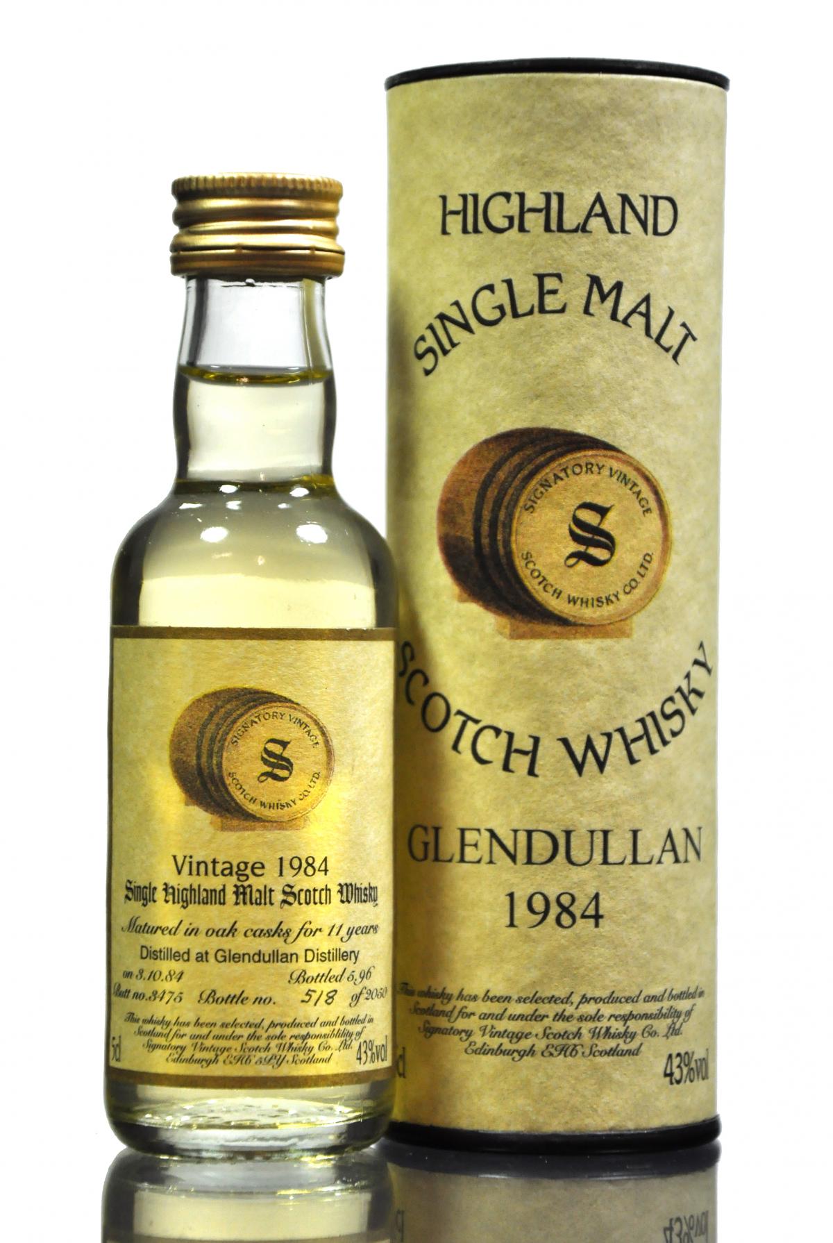 Glendullan 1984-1996 - 11 Year Old - Signatory Vintage Miniature