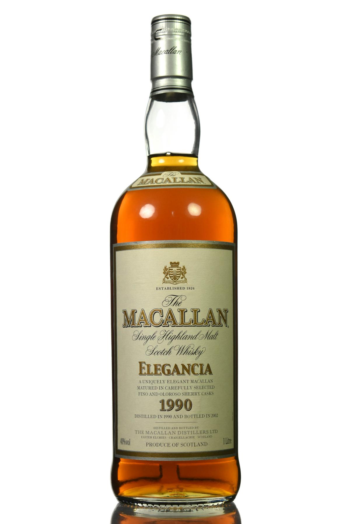 Macallan 1990-2002 - Elegancia - 1 Litre