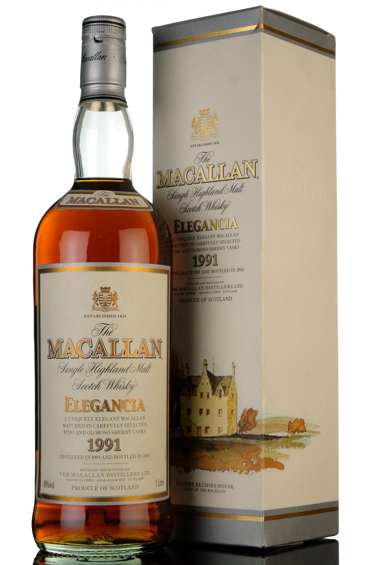 Macallan 1991-2003 - Elegancia - 1 Litre