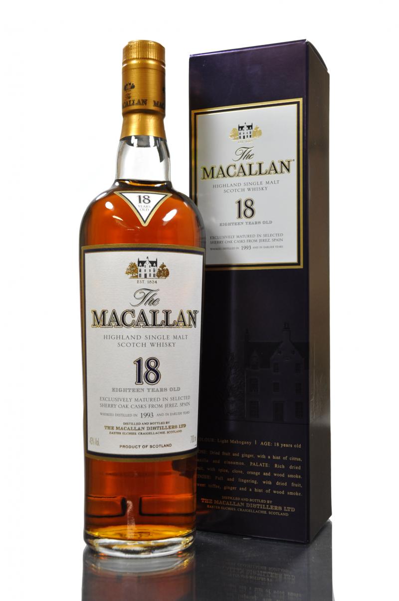 Macallan 1993 - 18 Year Old