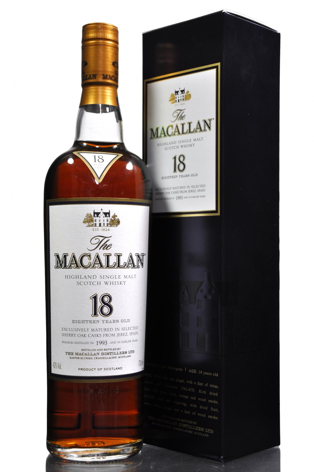 Macallan 1993 - 18 Year Old