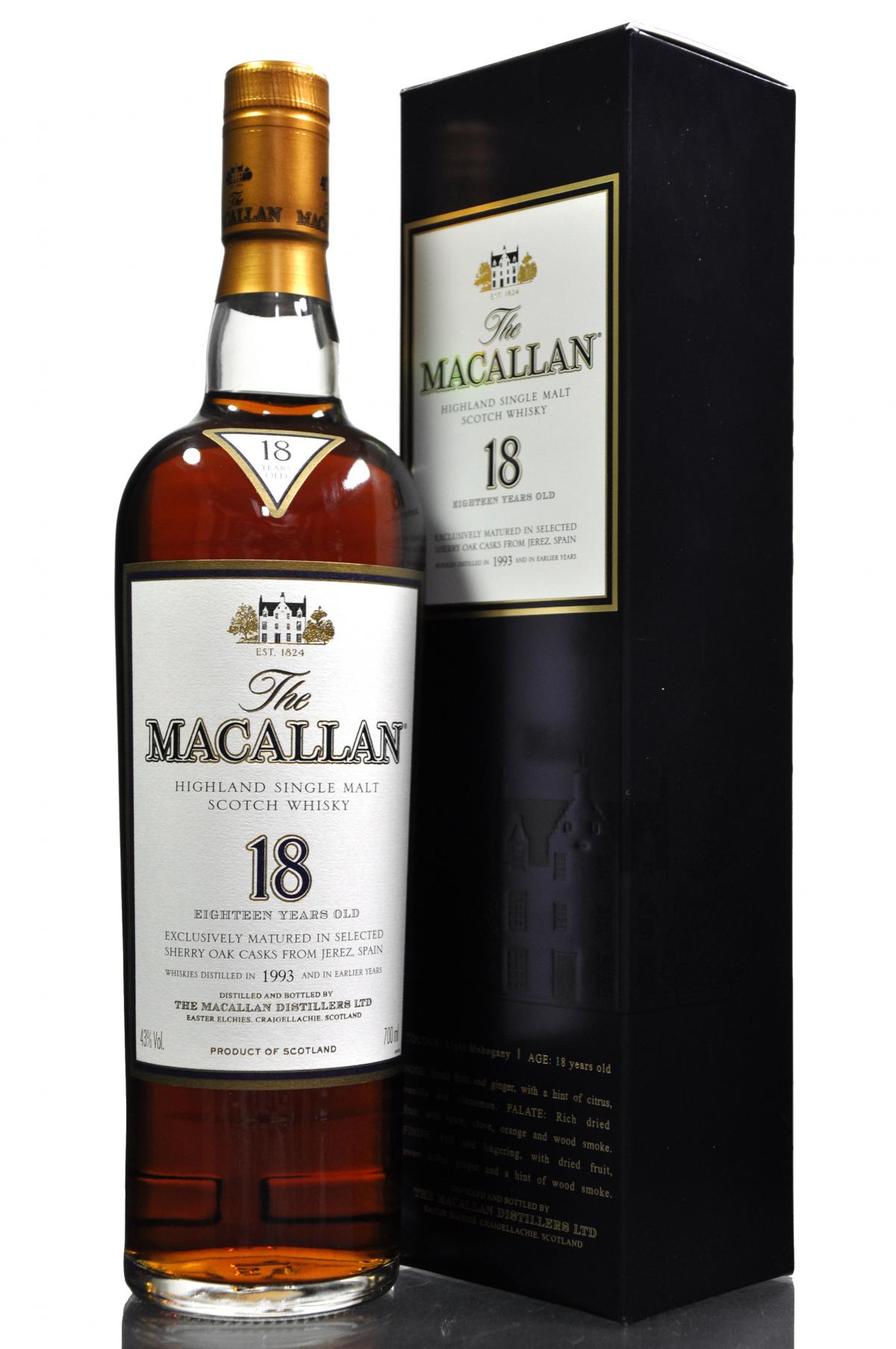 Macallan 1993 - 18 Year Old