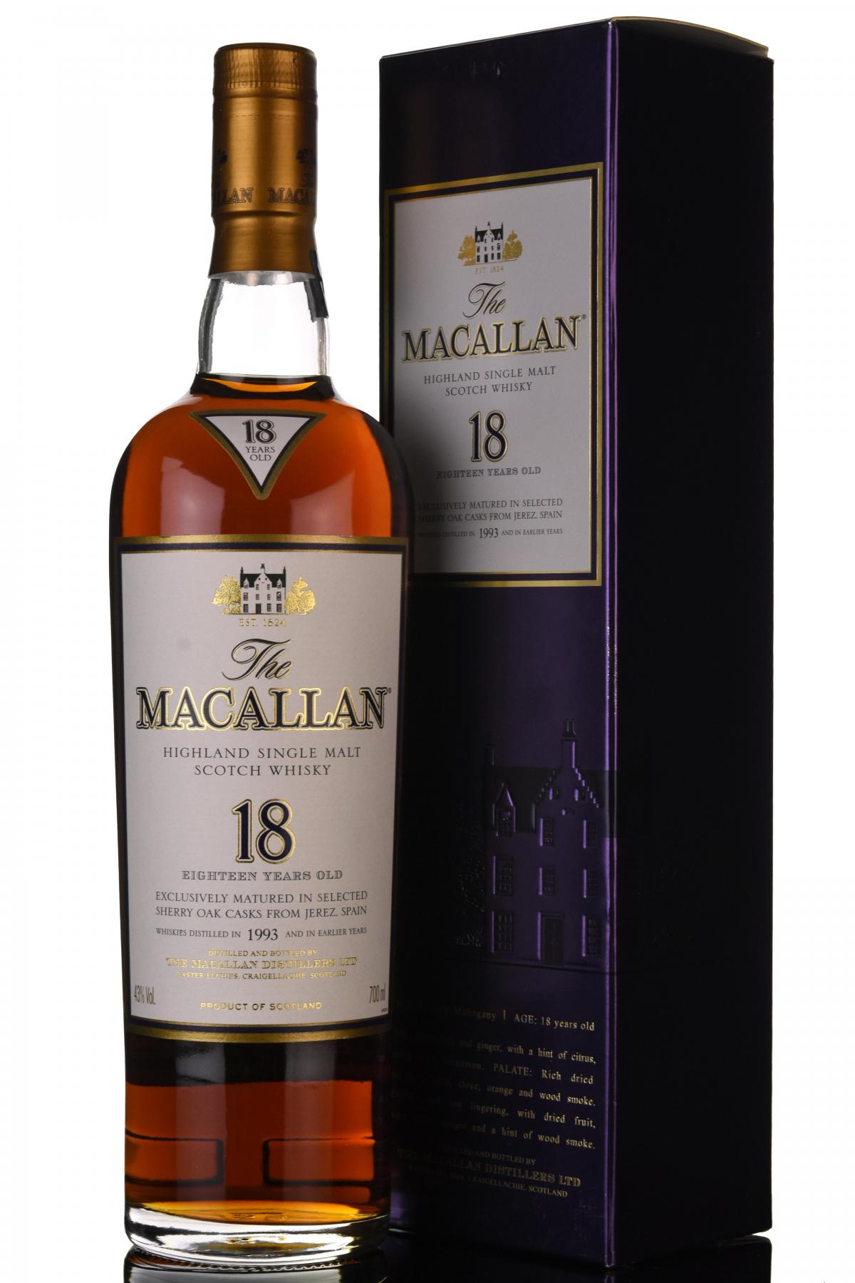 Macallan 1993 - 18 Year Old