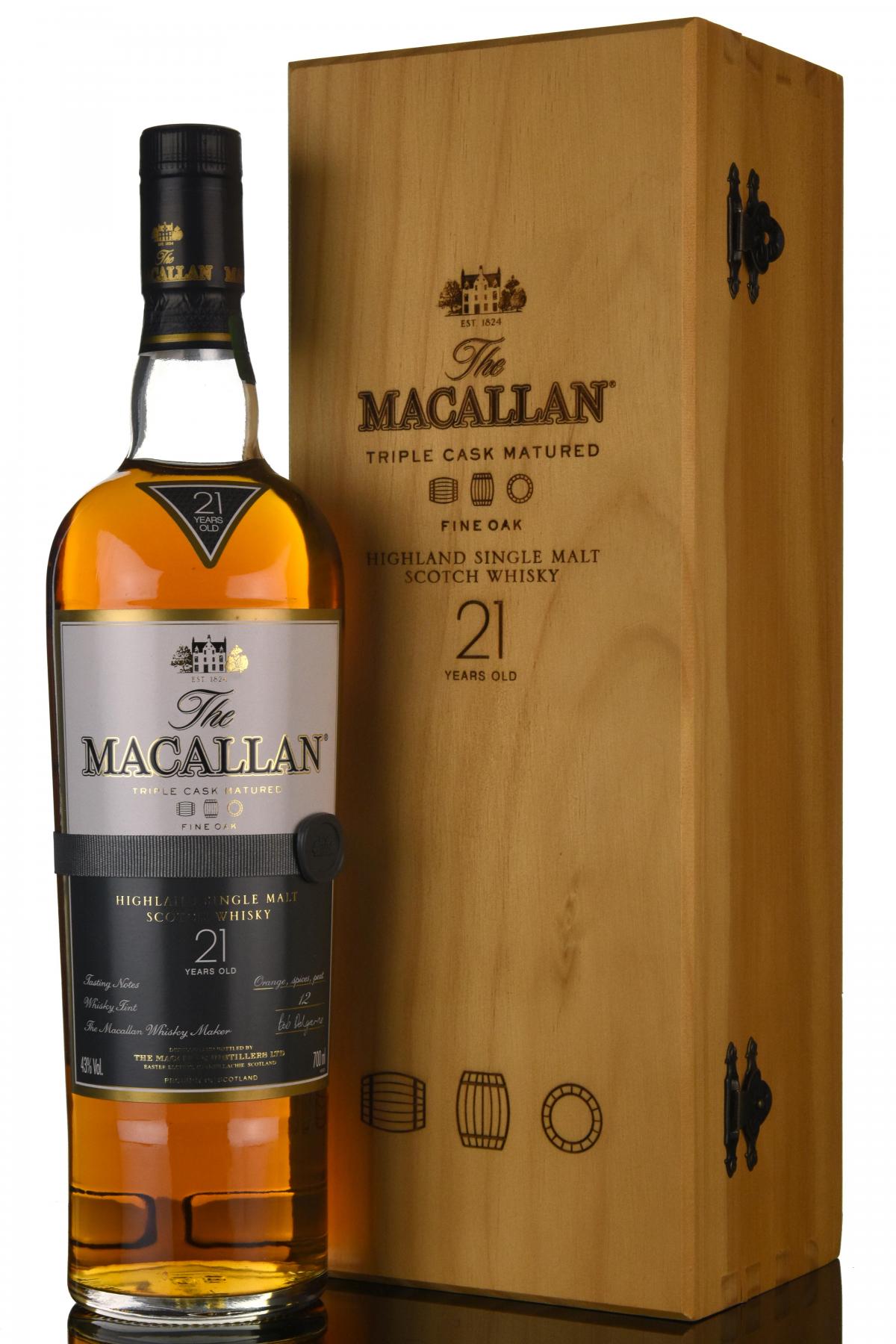 Macallan 21 Year Old - Fine Oak - 2010s