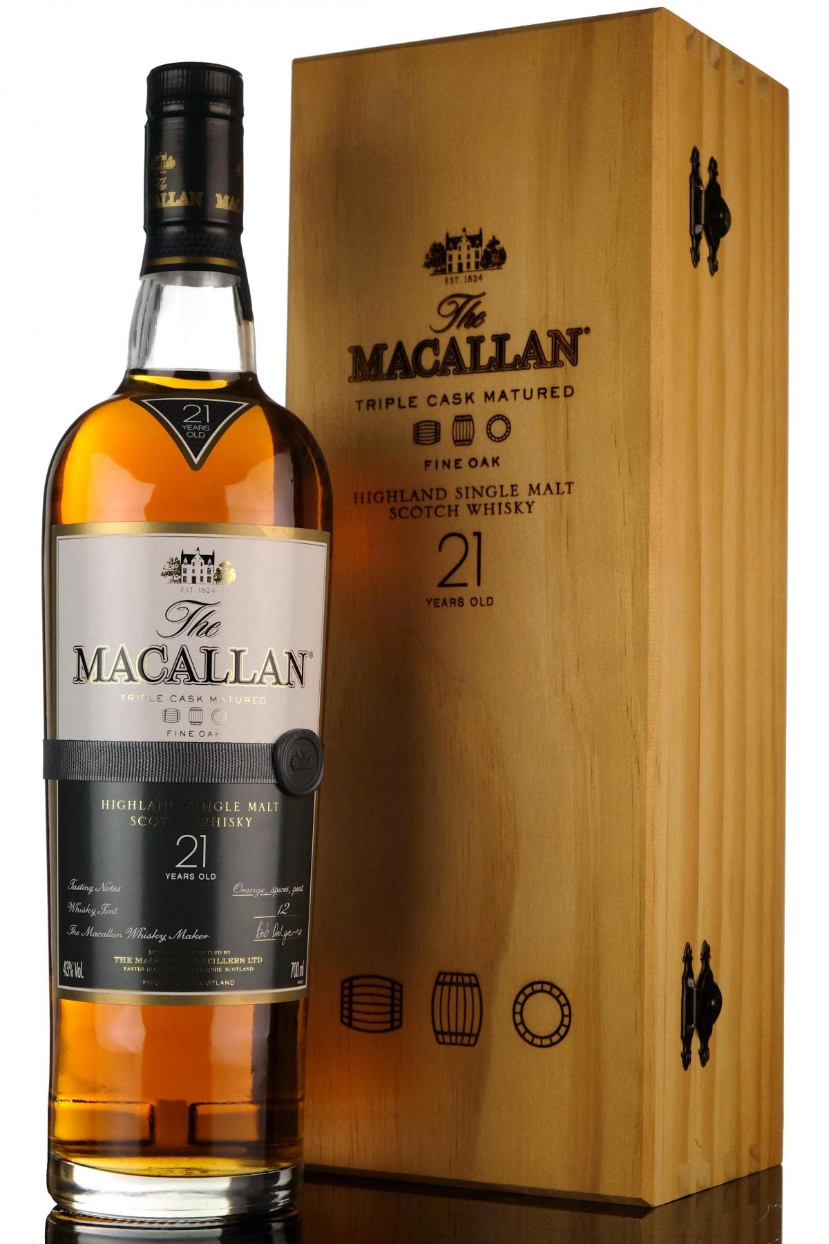 Macallan 21 Year Old - Fine Oak - 2010s