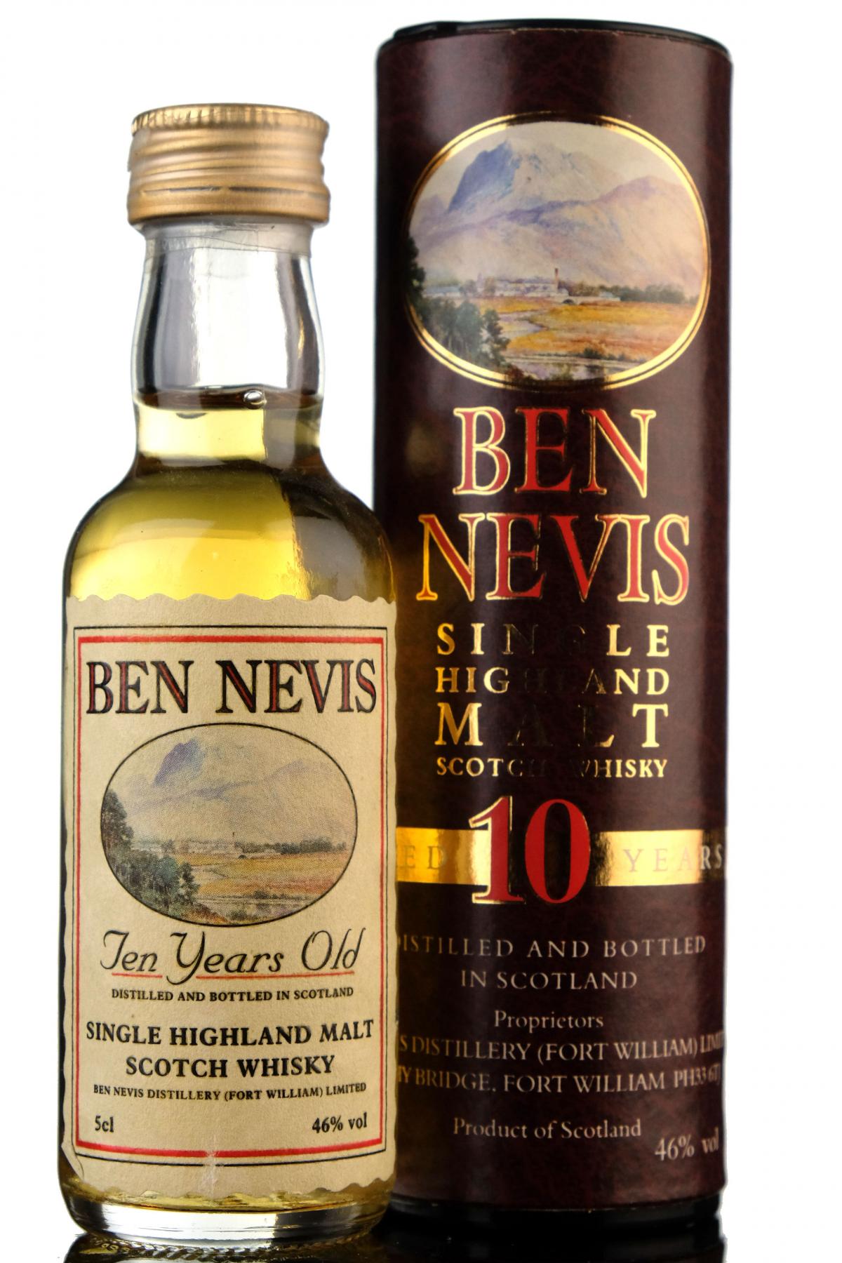 Ben Nevis 10 Year Old Miniature