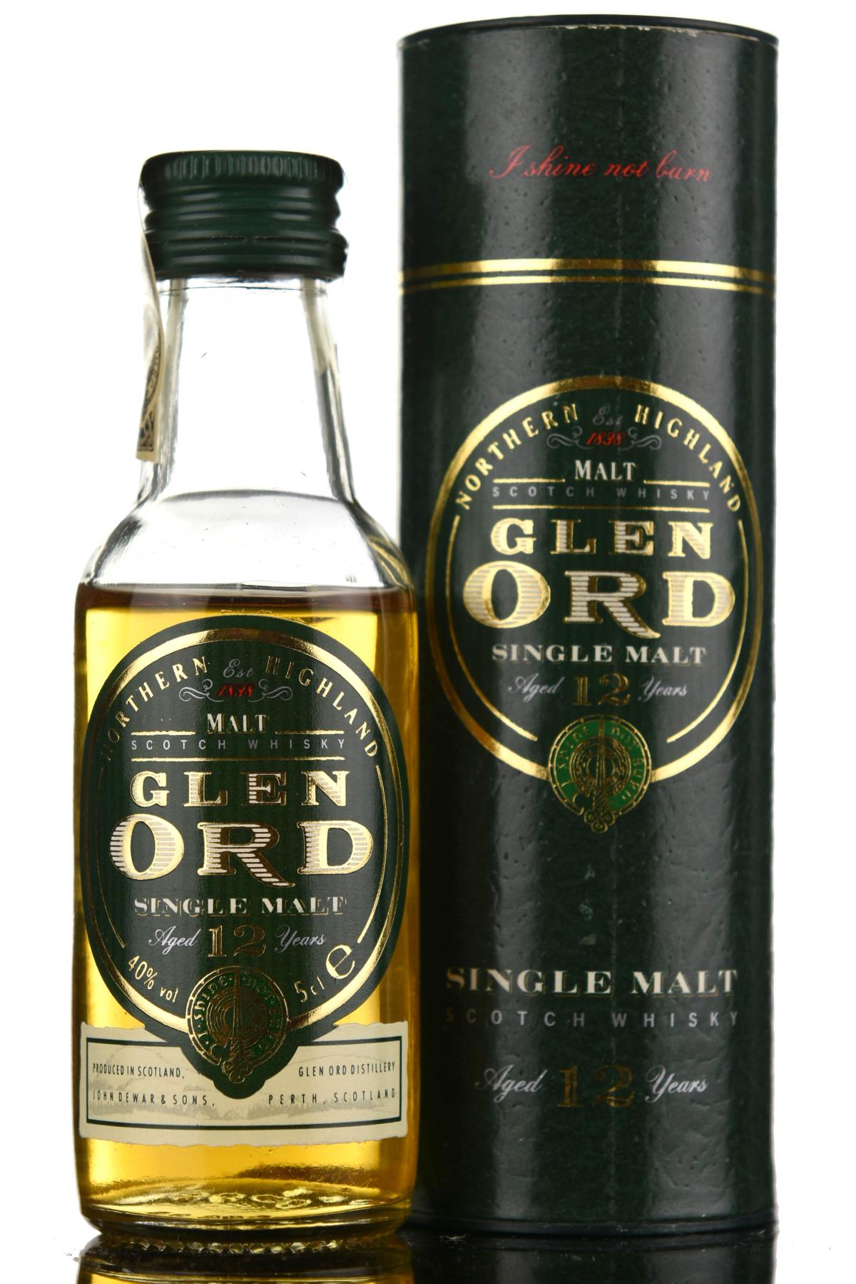 Glen Ord 12 Year Old Miniature