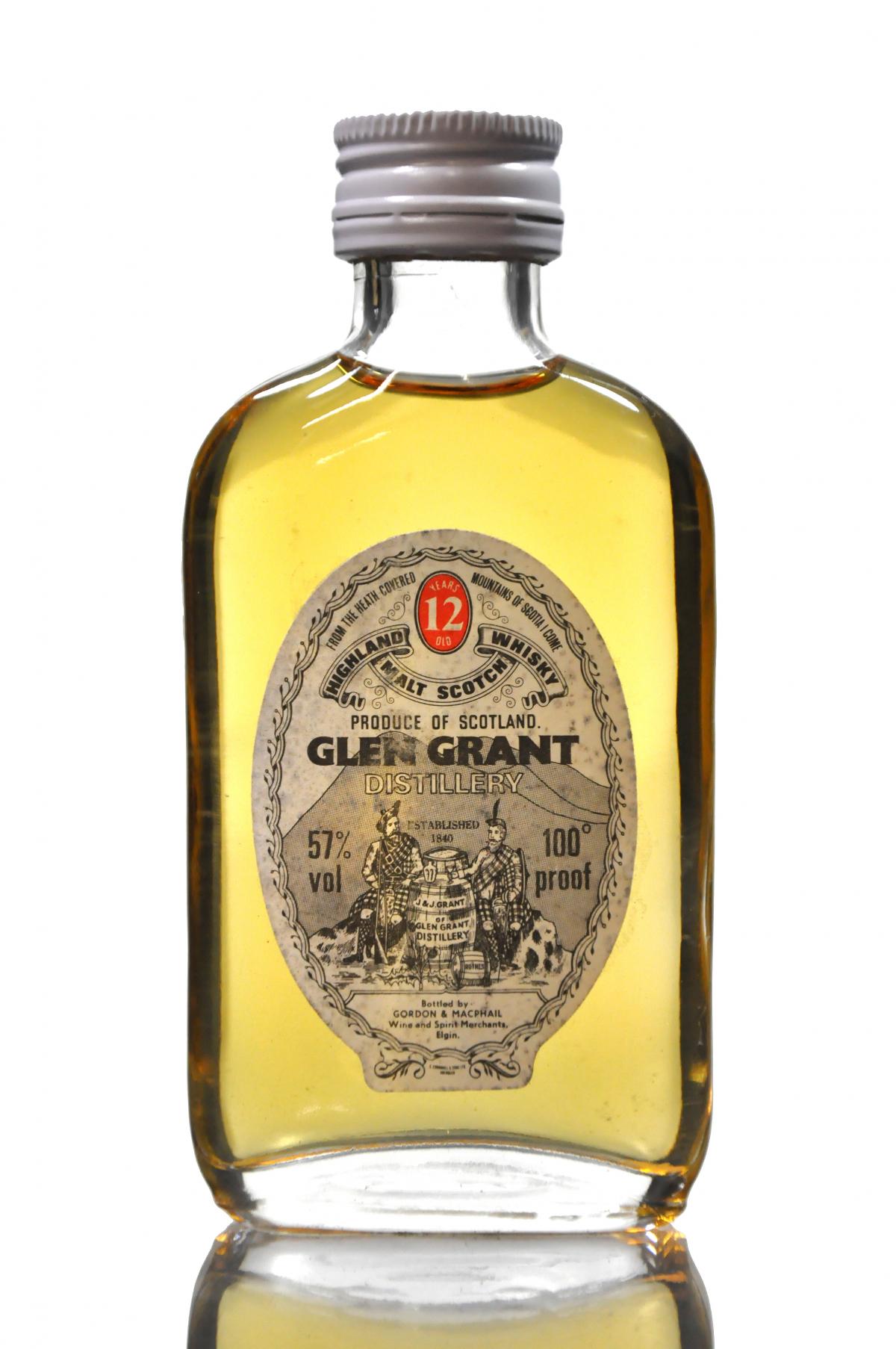 Glen Grant 12 Year Old - 100 Proof - Gordon & MacPhail Miniature