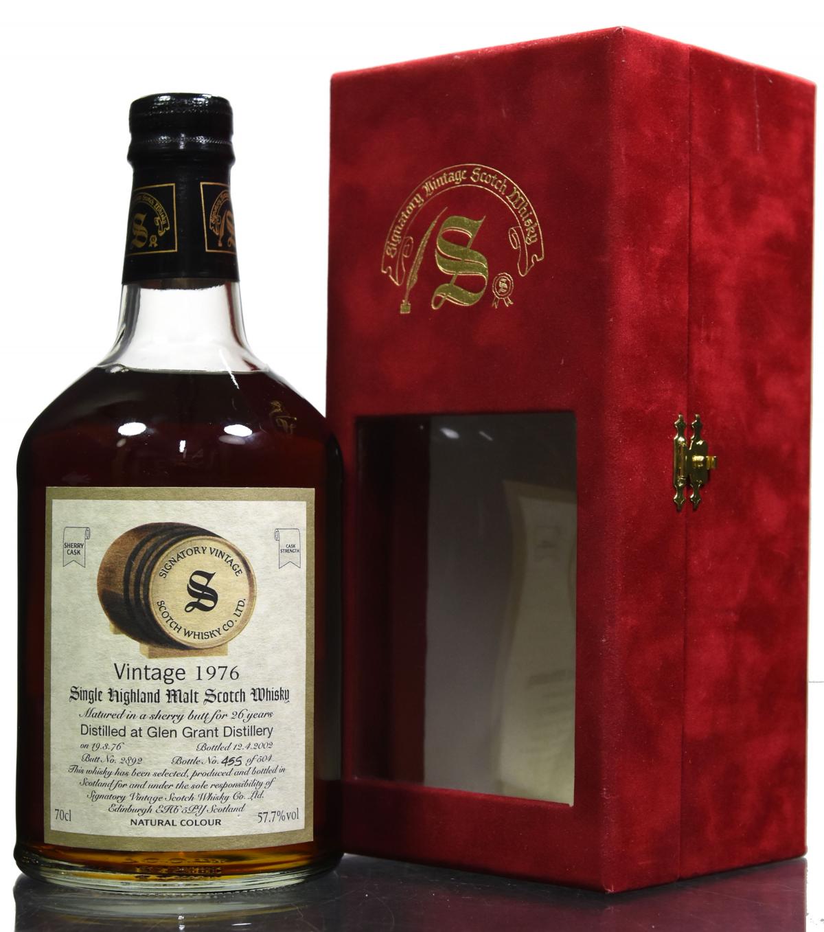 Glen Grant 1976-2002 - 26 Year Old - Signatory Vintage