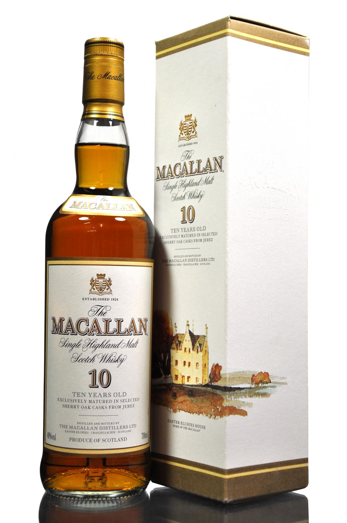 Macallan 10 Year Old - Sherry Casks - Early 2000s