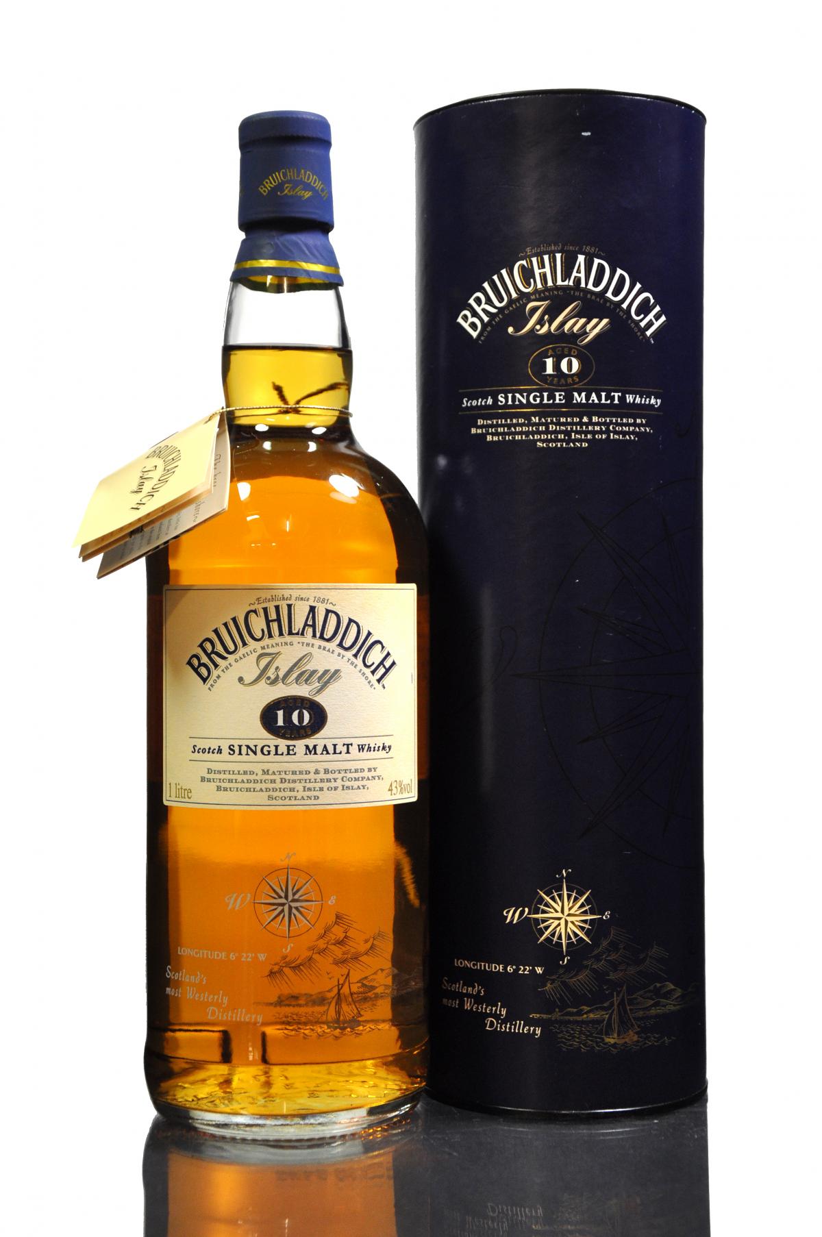 Bruichladdich 10 Year Old - 1990s - 1 Litre