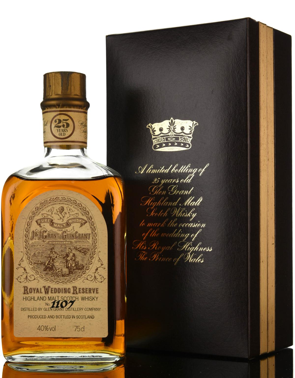 Glen Grant 25 Year Old - Royal Wedding