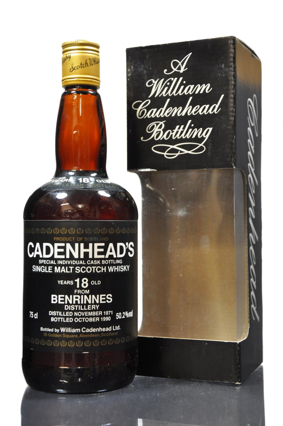Benrinnes 1971-1990 - 18 Year Old - Cadenhead Dumpy
