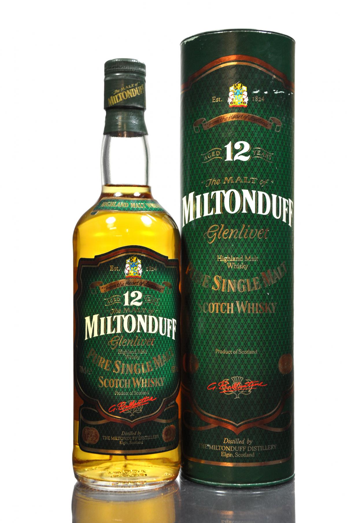 Miltonduff 12 Year Old - 1990s