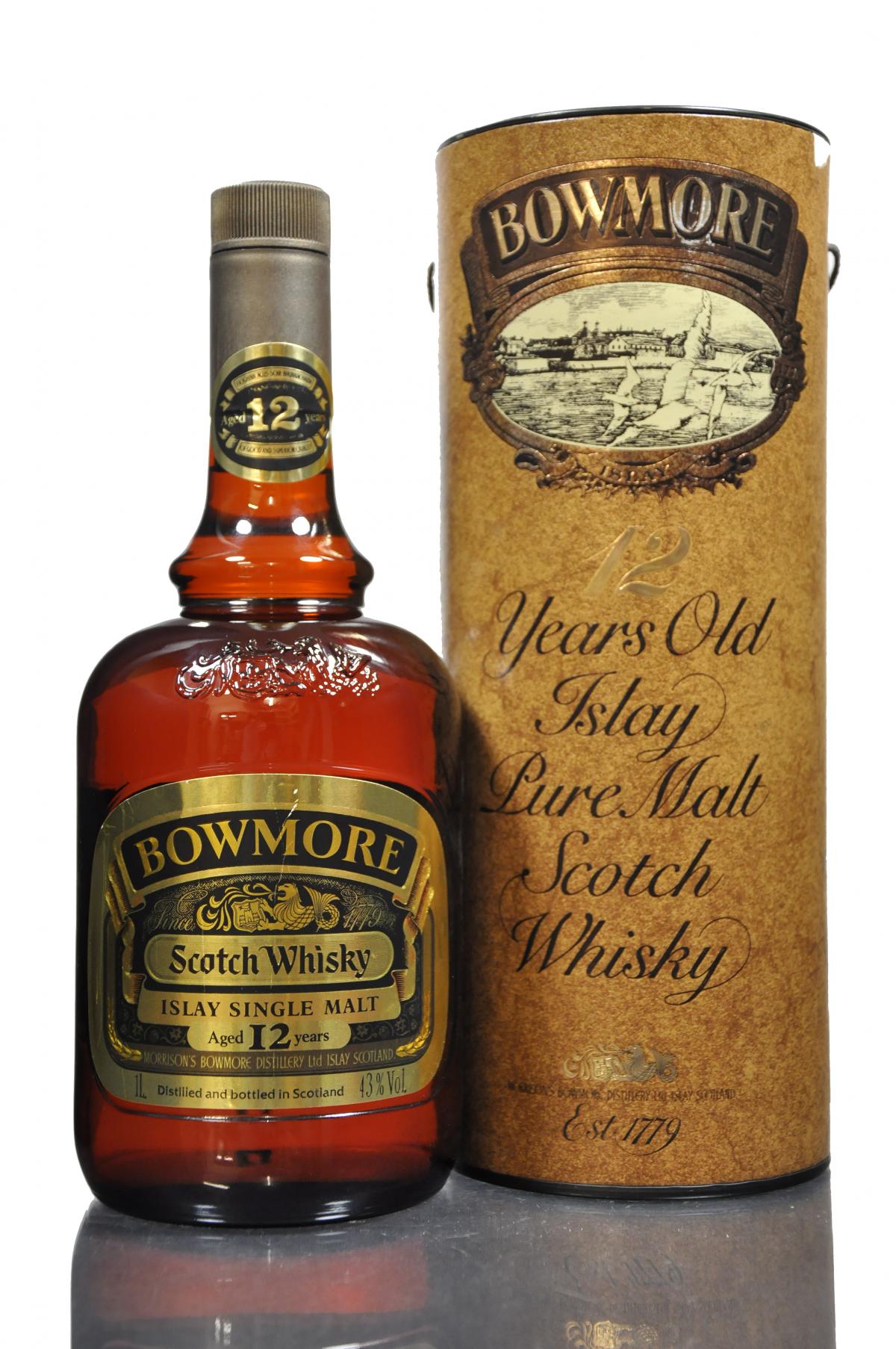 Bowmore 12 Year Old - 1980s - 1 Litre