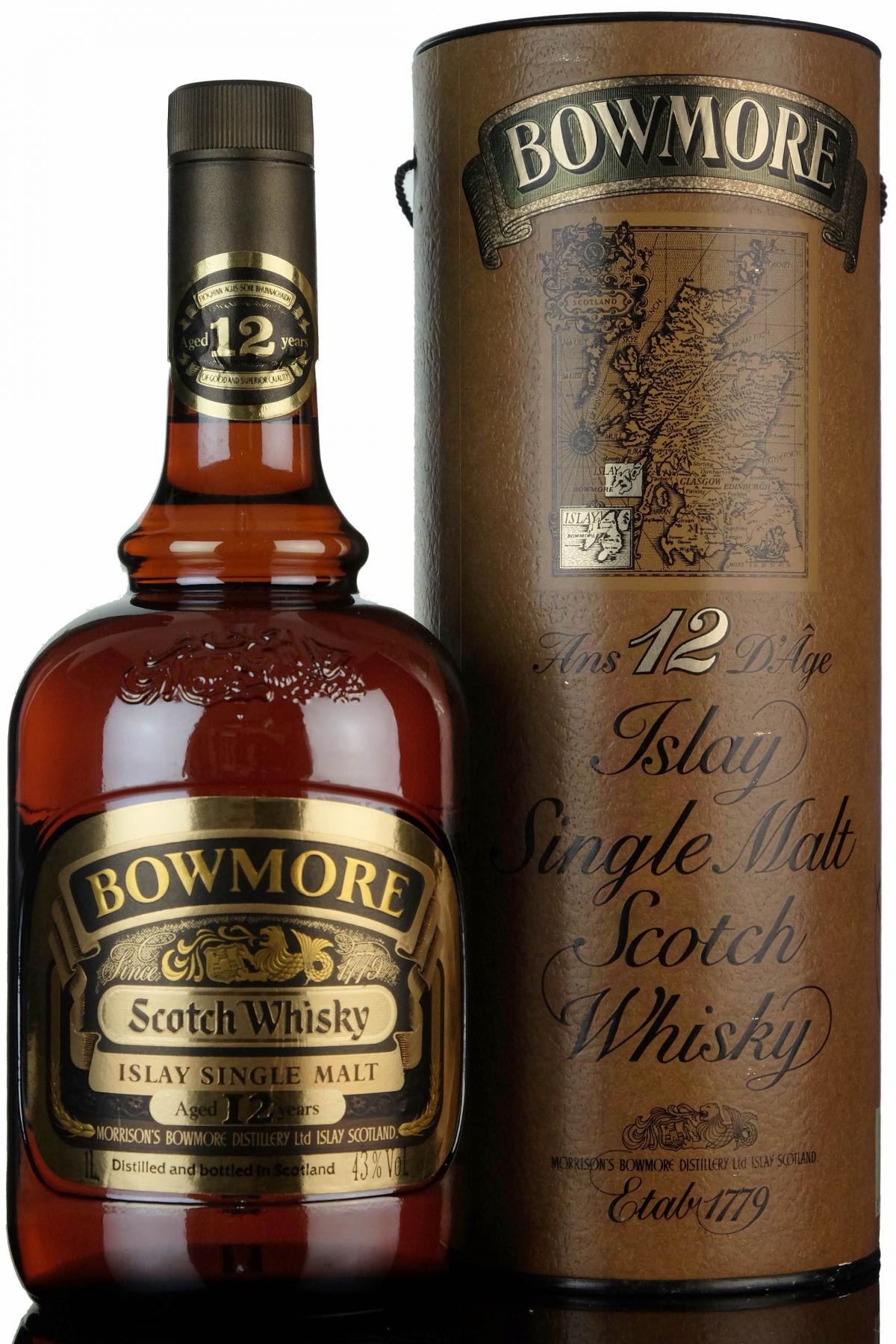 Bowmore 12 Year Old - 1980s - 1 Litre