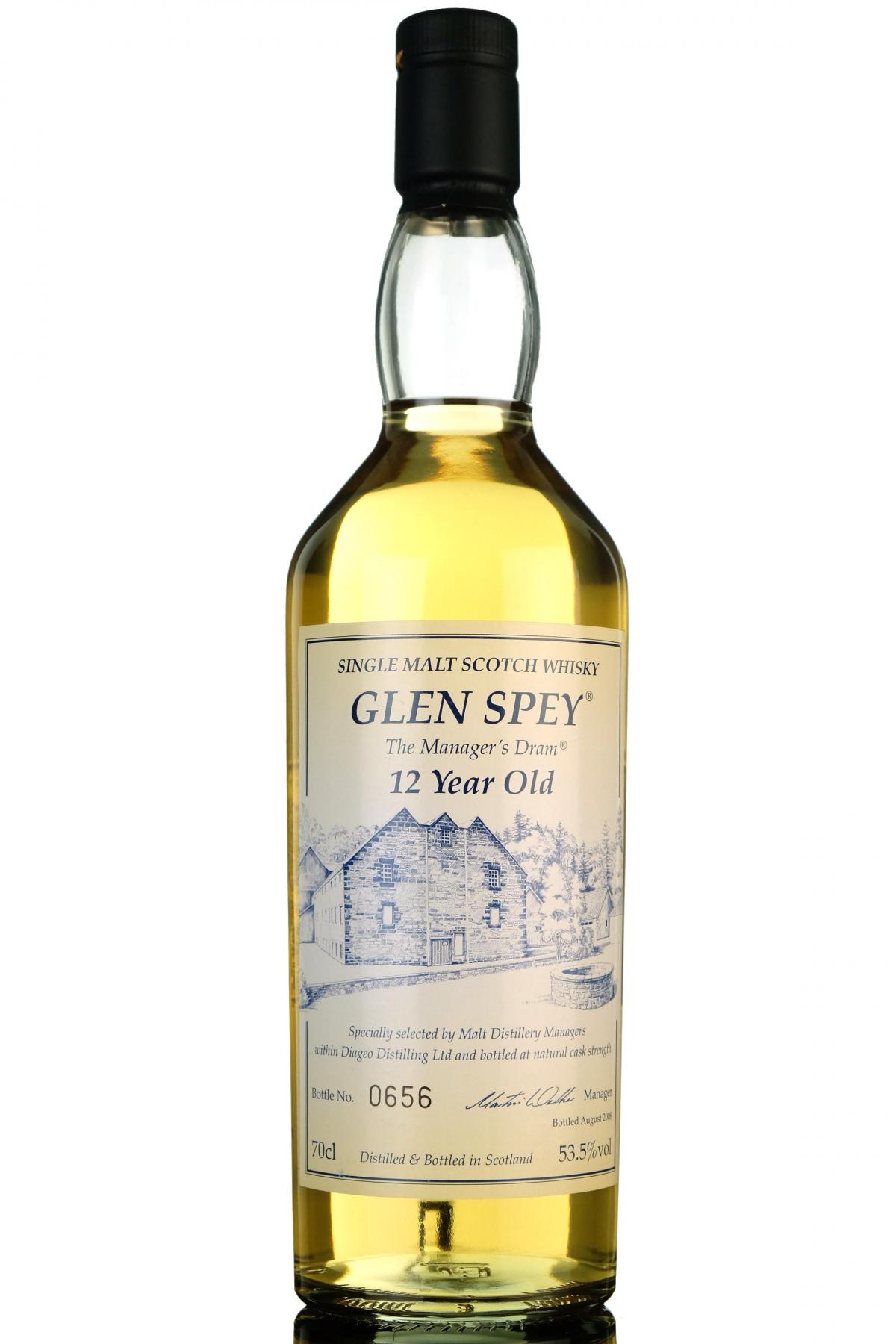 Glen Spey 12 Year Old - Managers Dram 2008