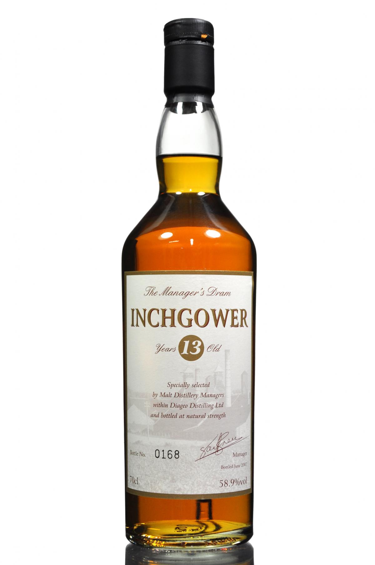 Inchgower 13 Year Old - Managers Dram 2007