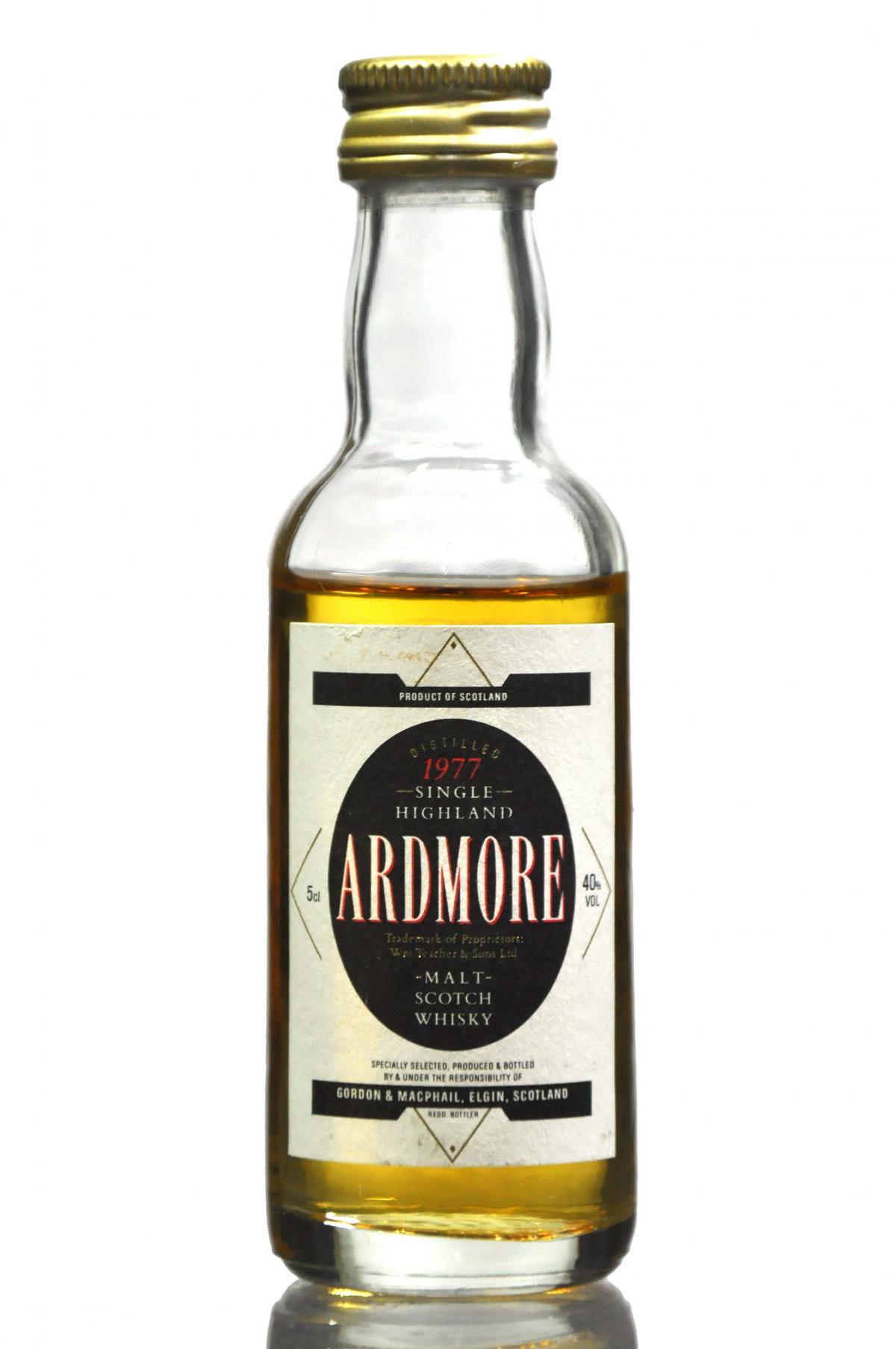 Ardmore 1977 - Gordon & MacPhail Miniature