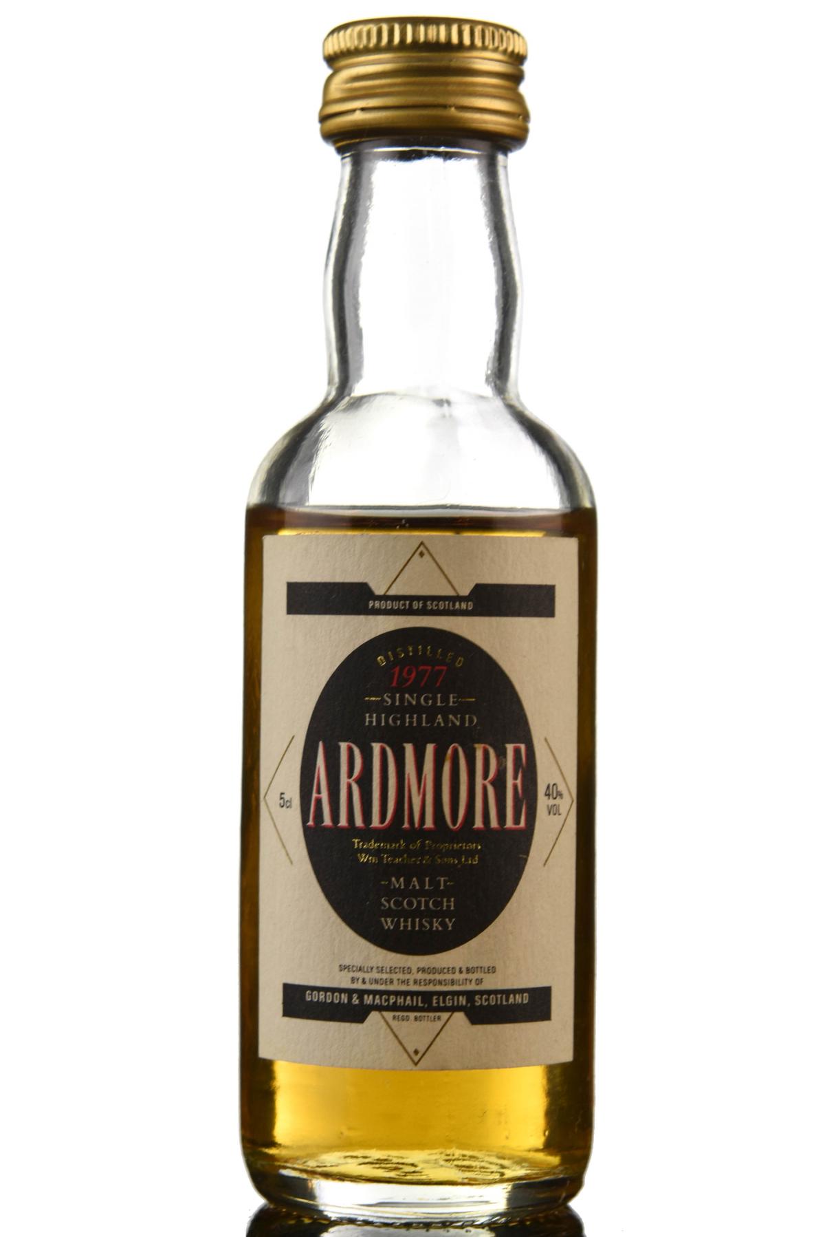 Ardmore 1977 - Gordon & MacPhail Miniature