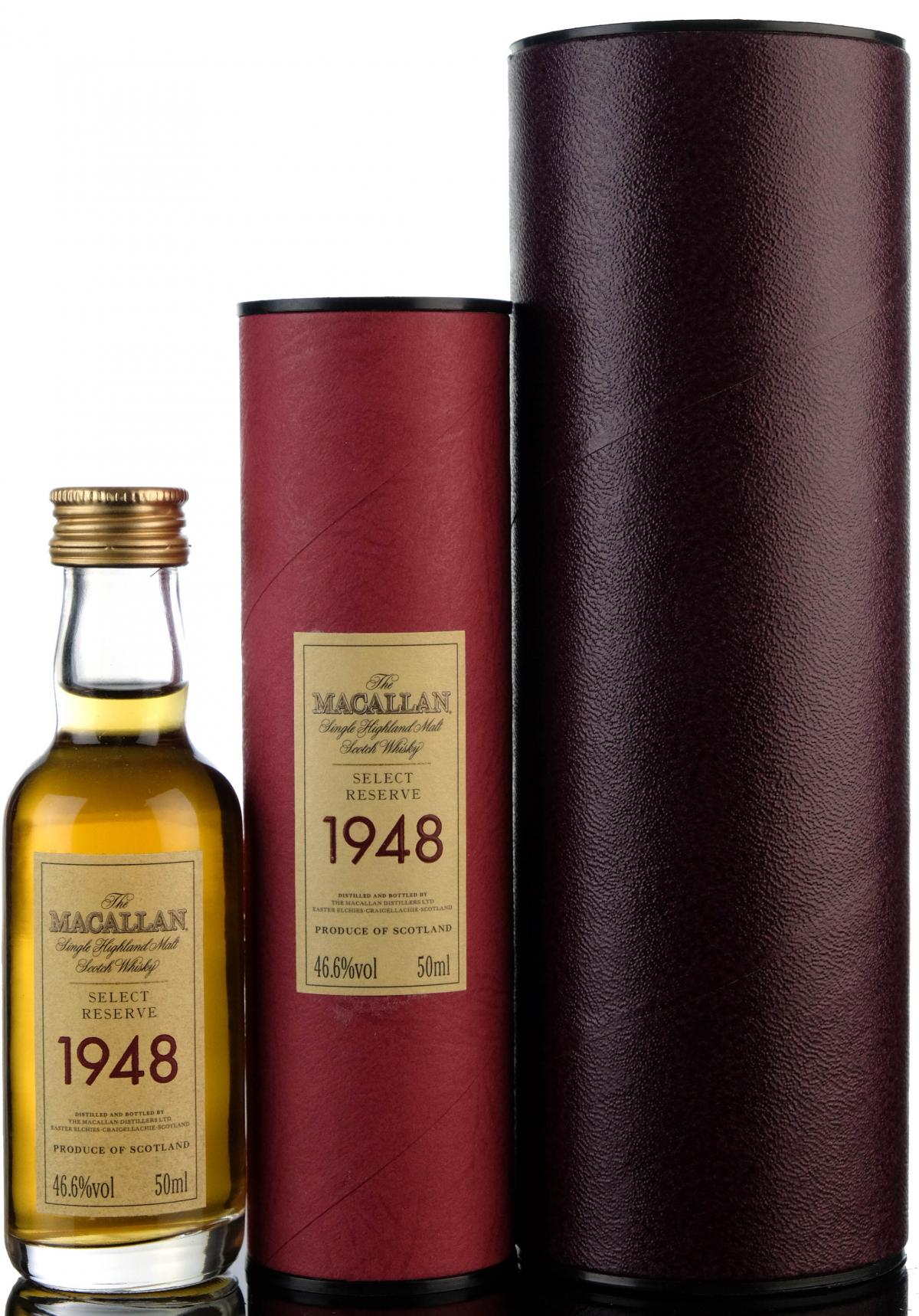 Macallan 1948 - Select Reserve Miniature